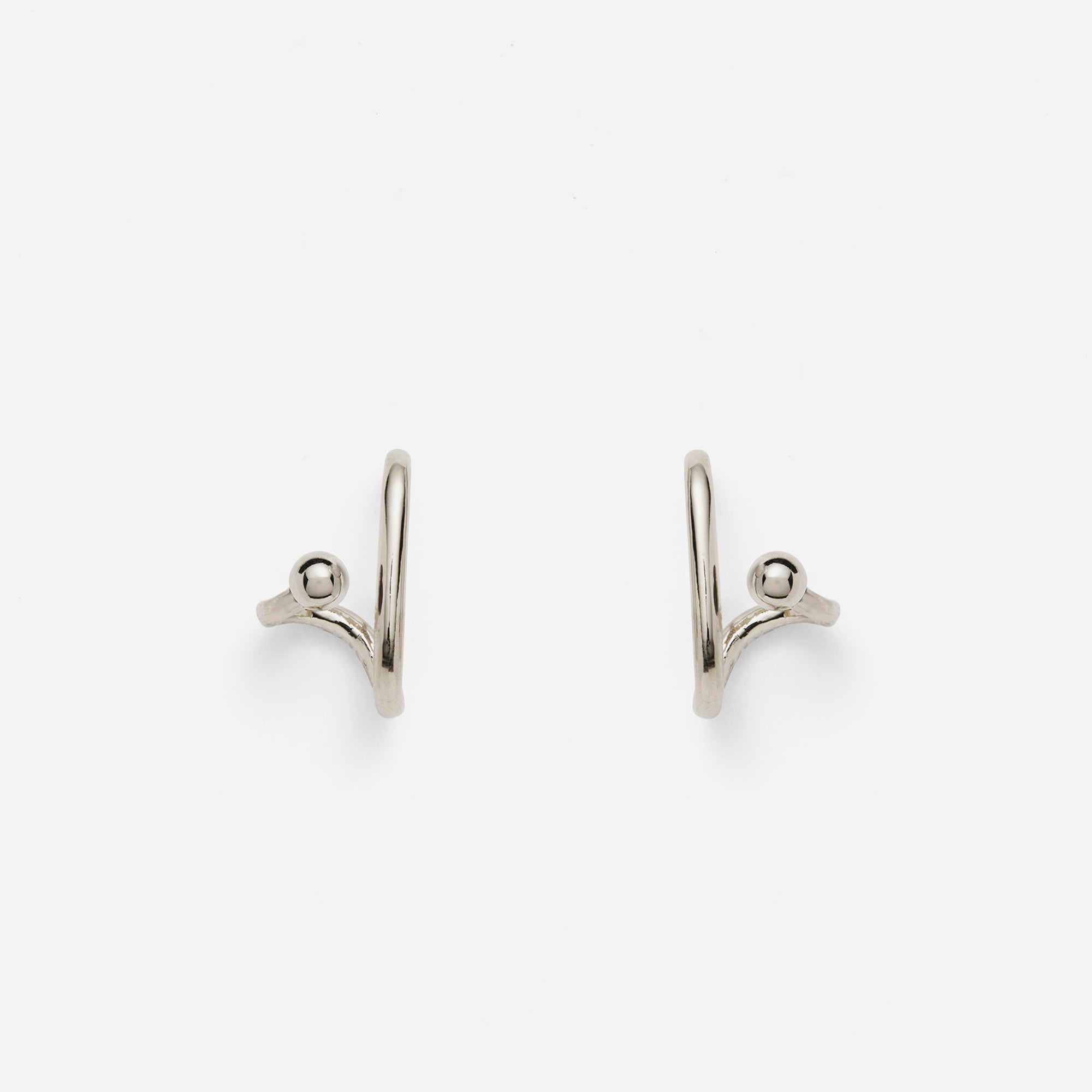 Lady Grey clutch earrings