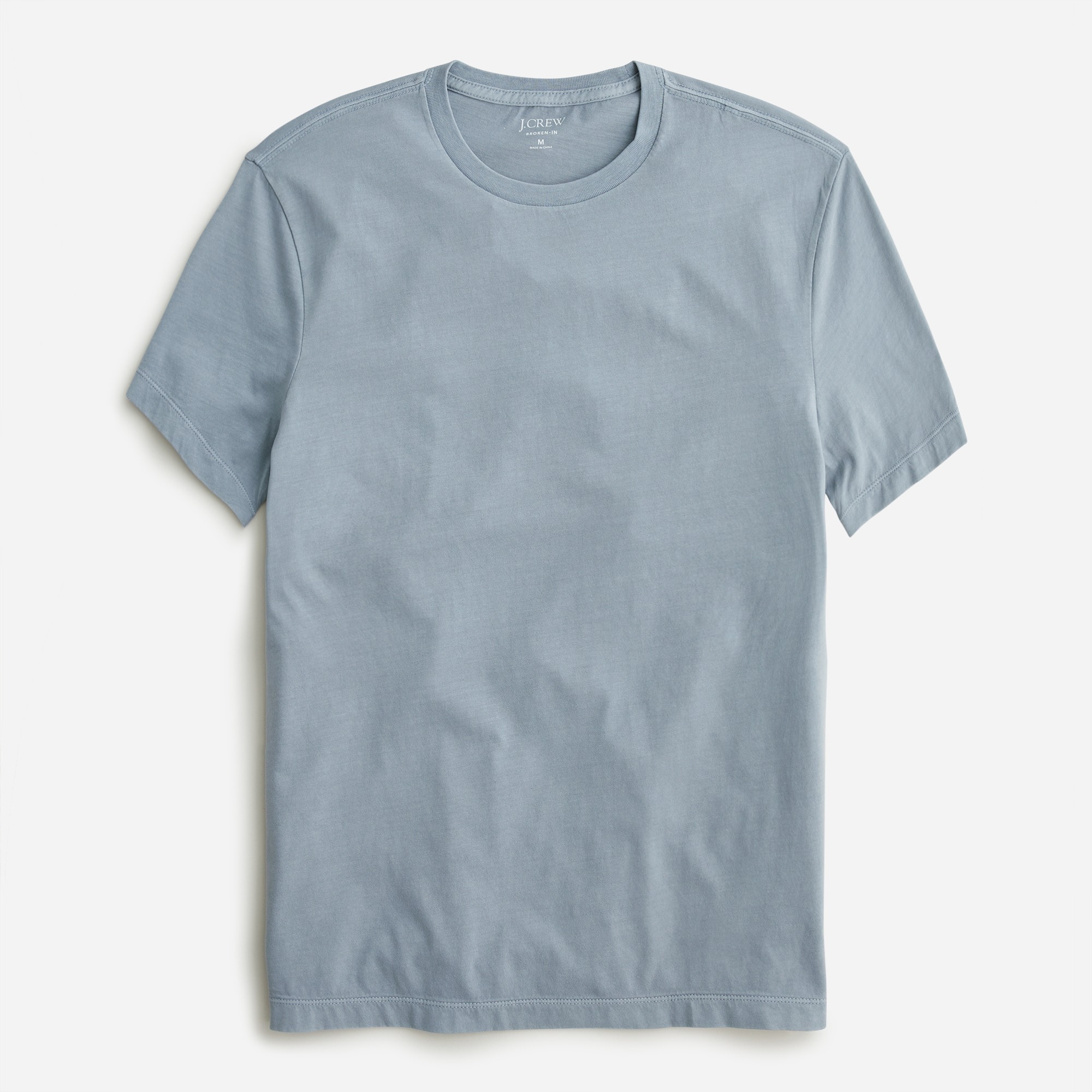 Broken-in short-sleeve T-shirt