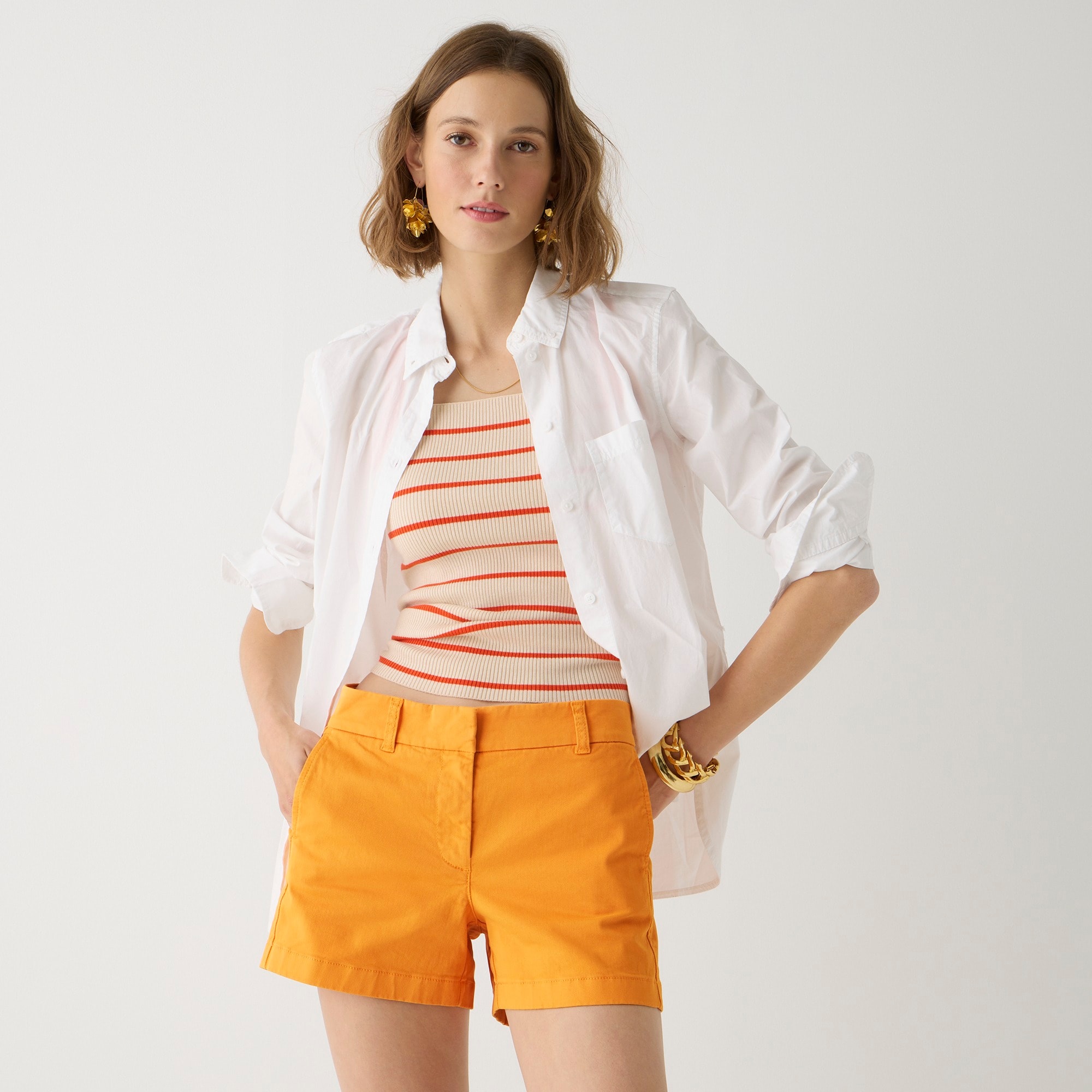 4" stretch chino short
