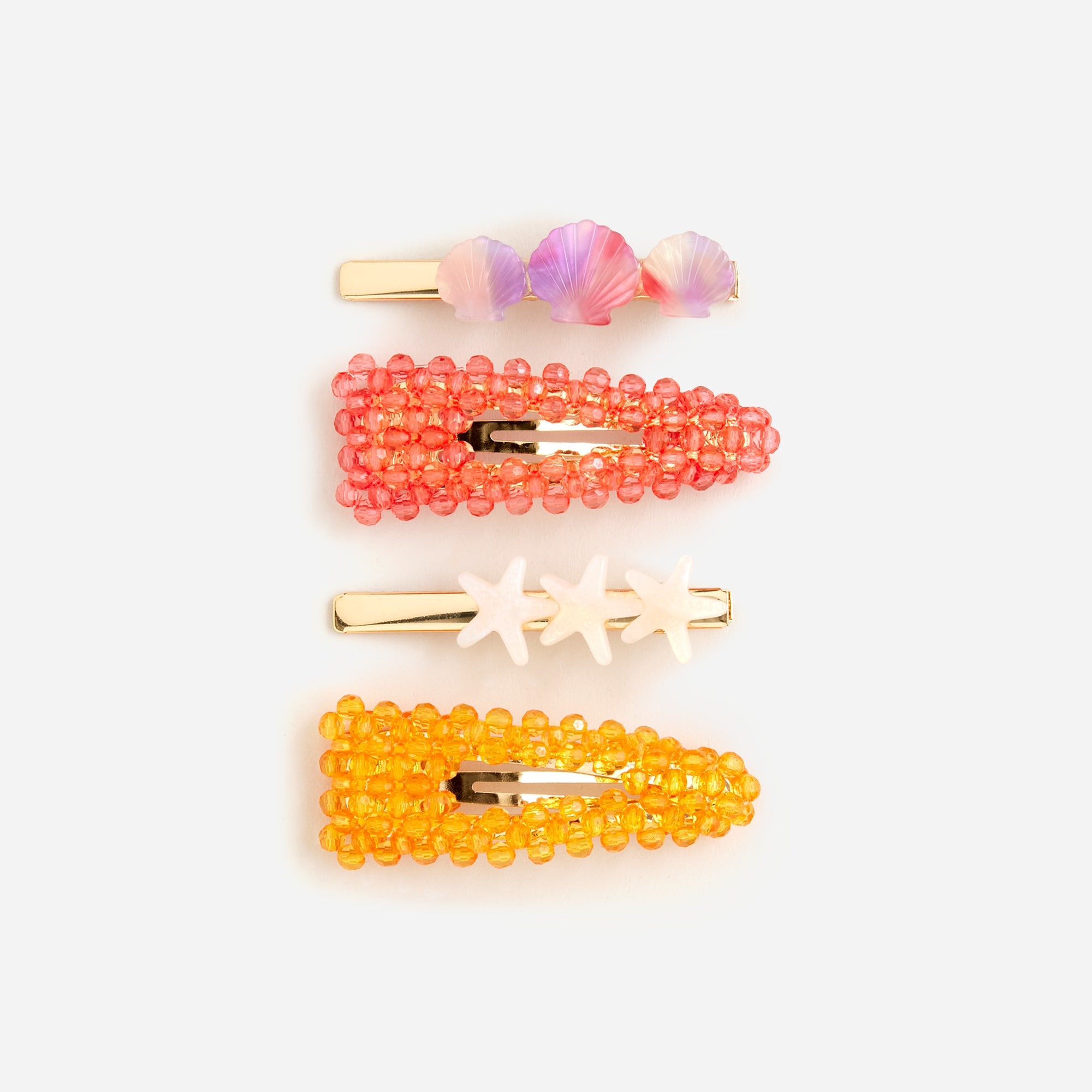 Girls' mermaid hair clips pack
