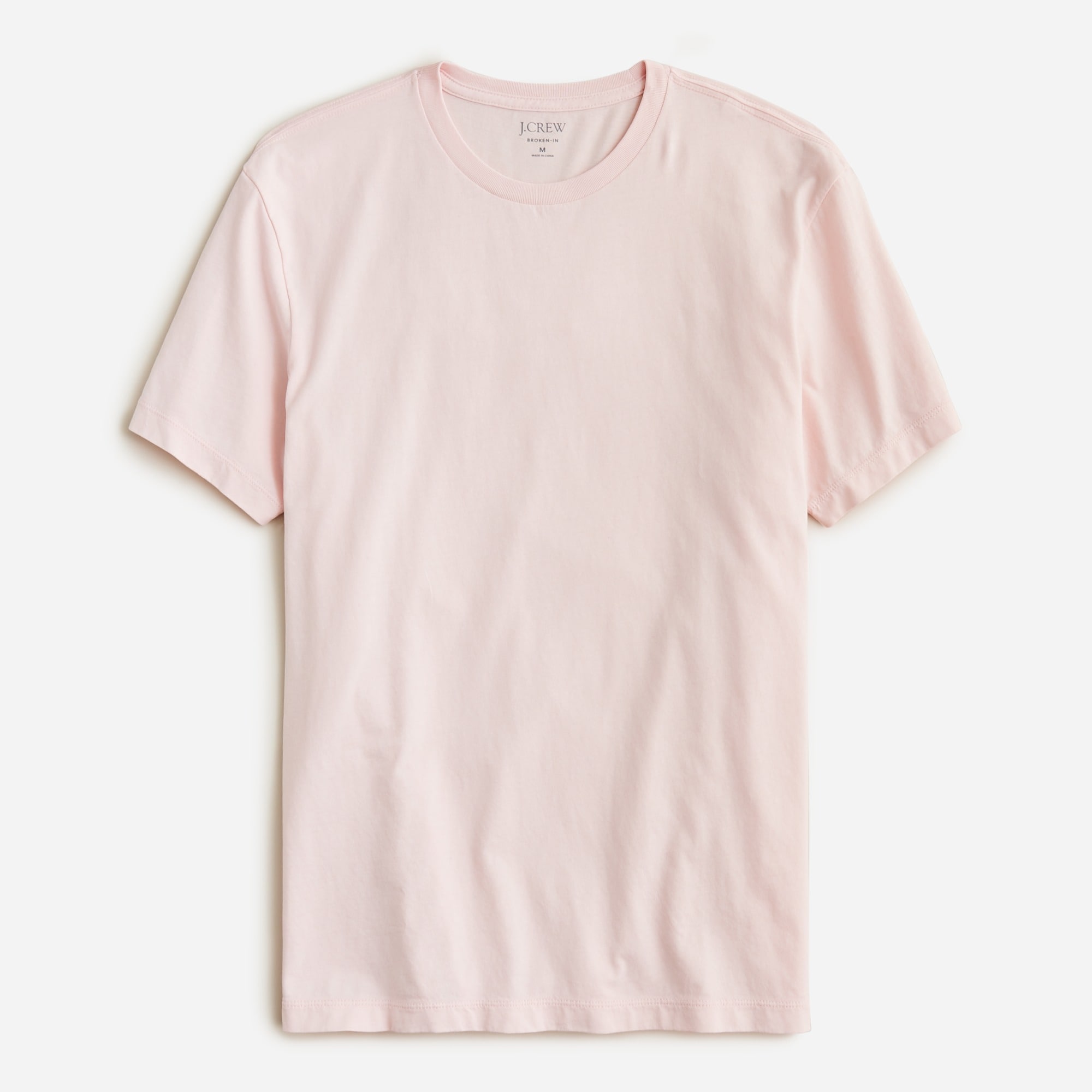 Broken-in short-sleeve T-shirt
