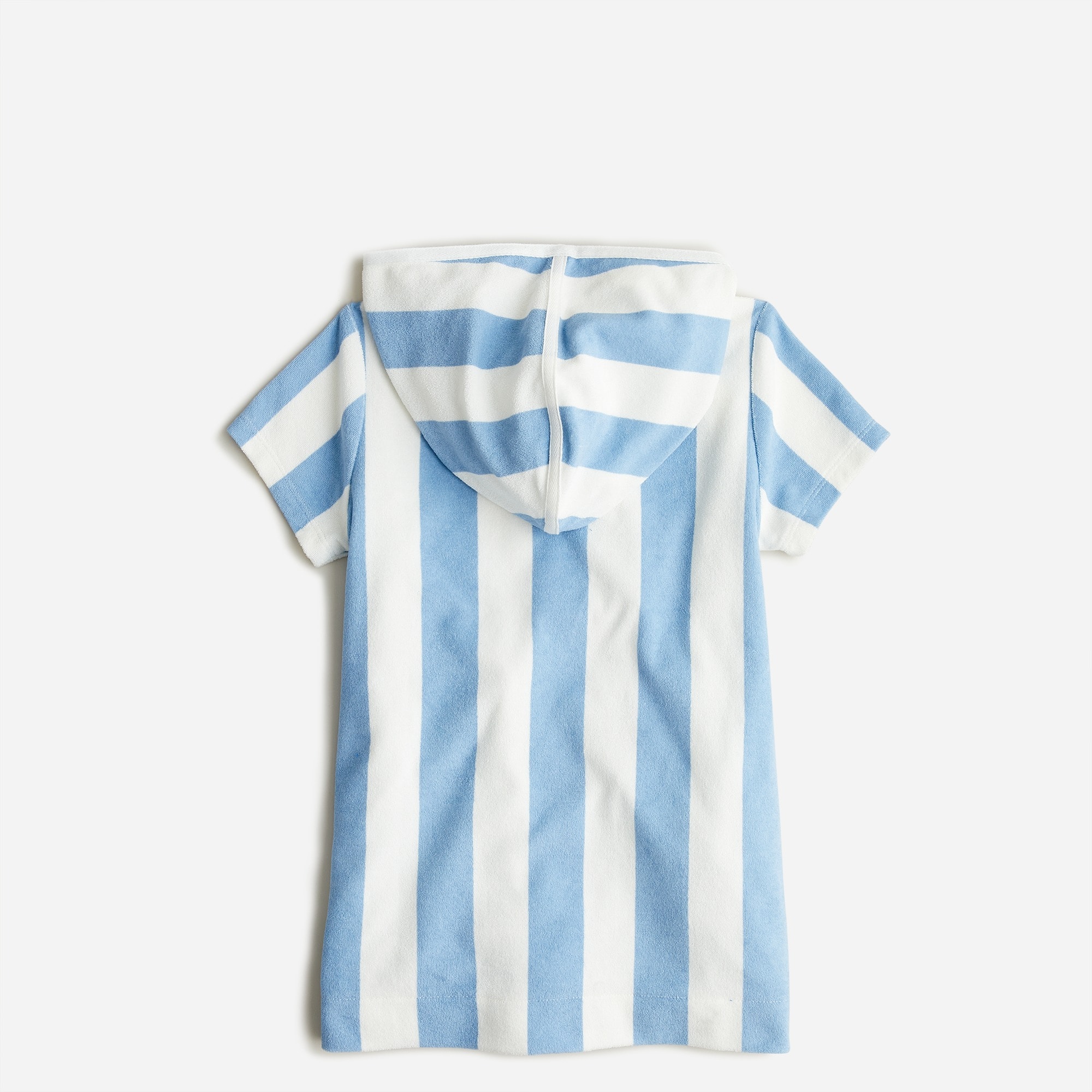 Girls' hooded tunic in towel terry