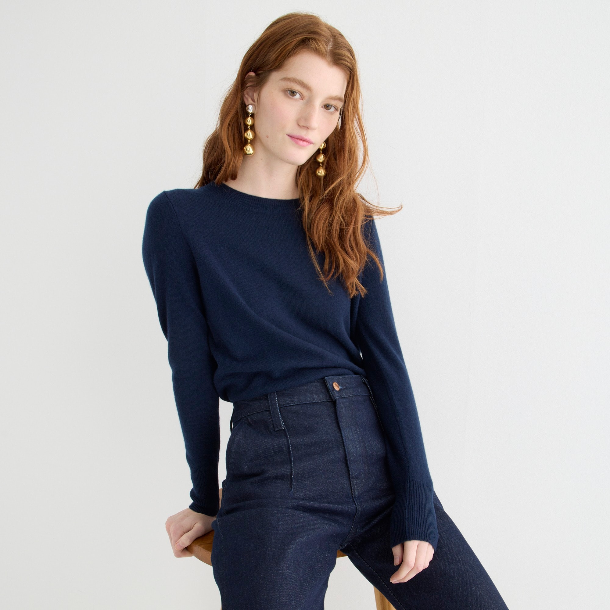 Cashmere classic-fit crewneck sweater