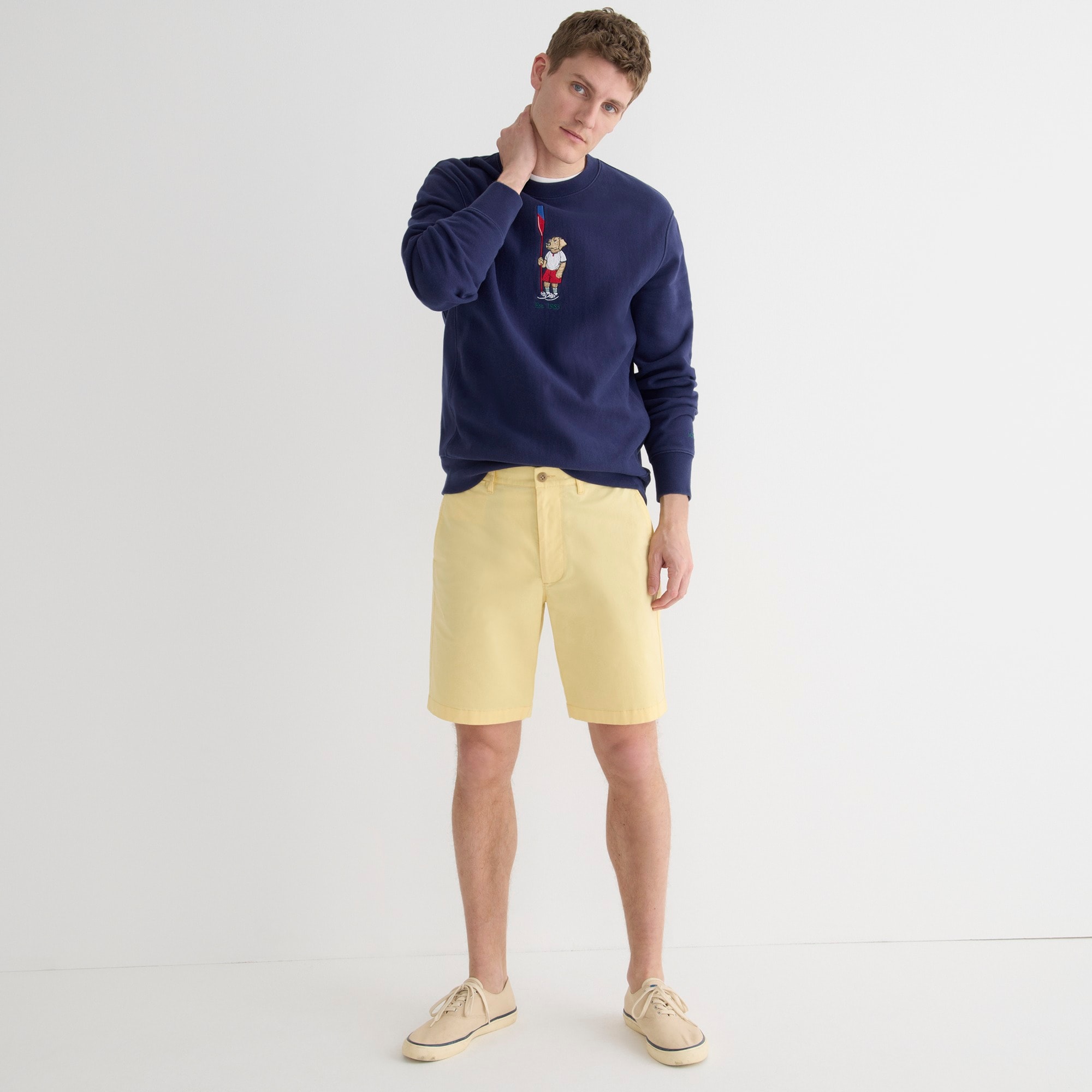 9" stretch chino short