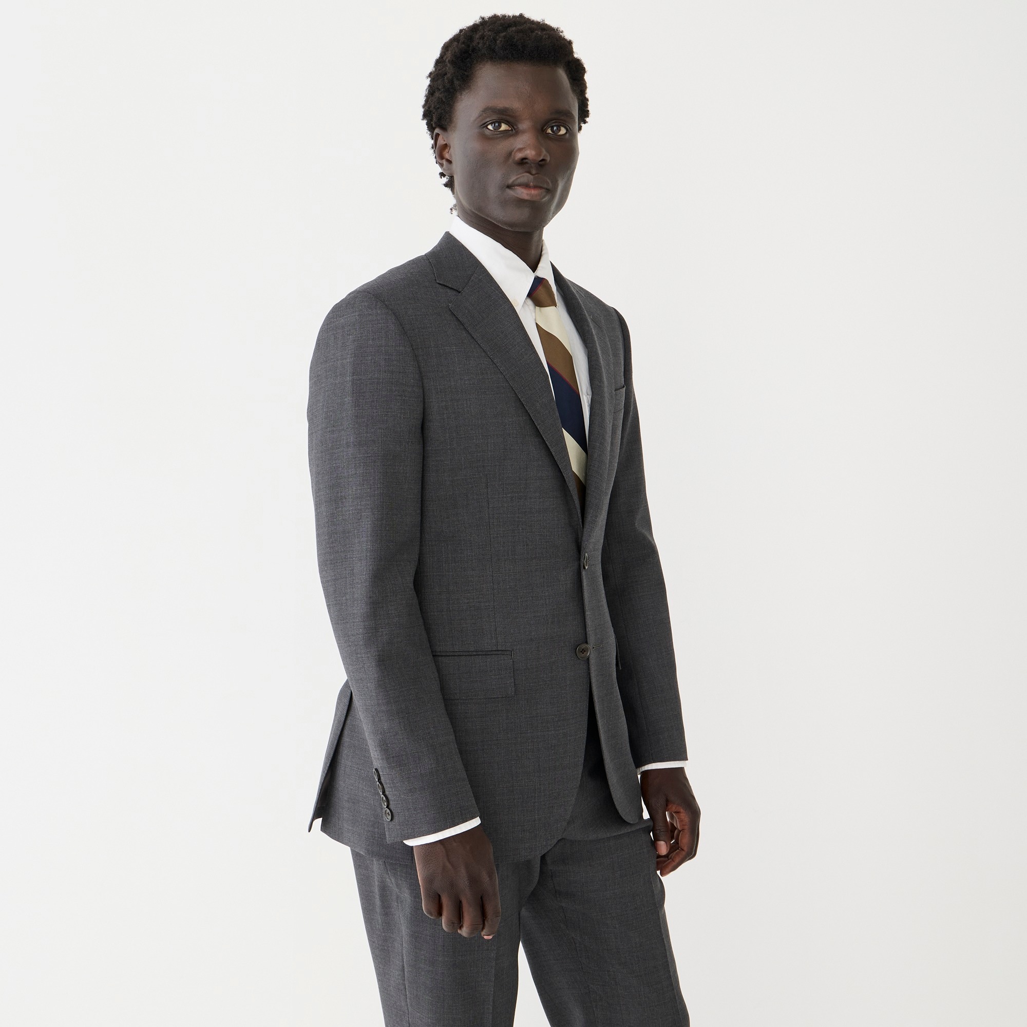 Crosby suit jacket in Italian stretch worsted wool blend