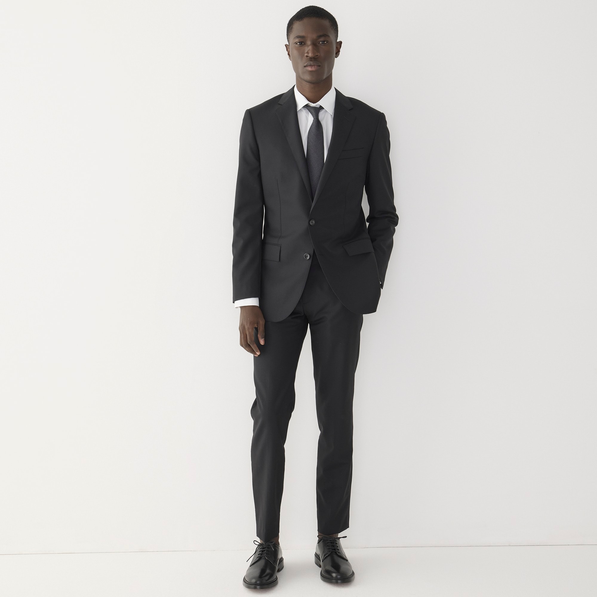 Ludlow Slim-fit suit jacket with double vent in Italian wool