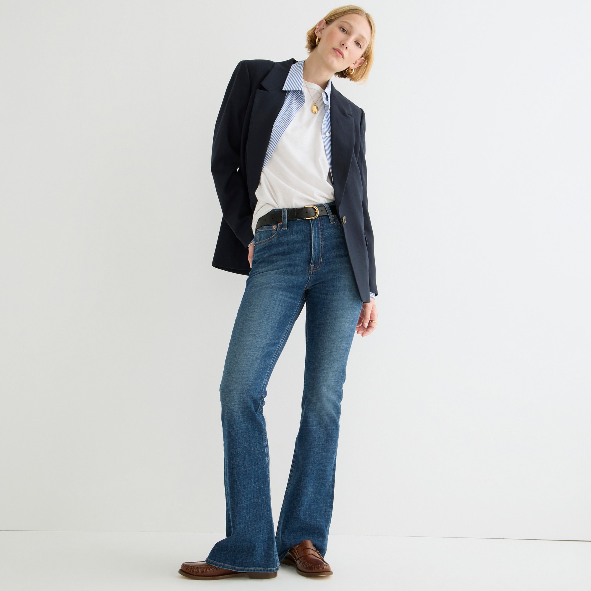 Skinny flare jean in Norgate wash