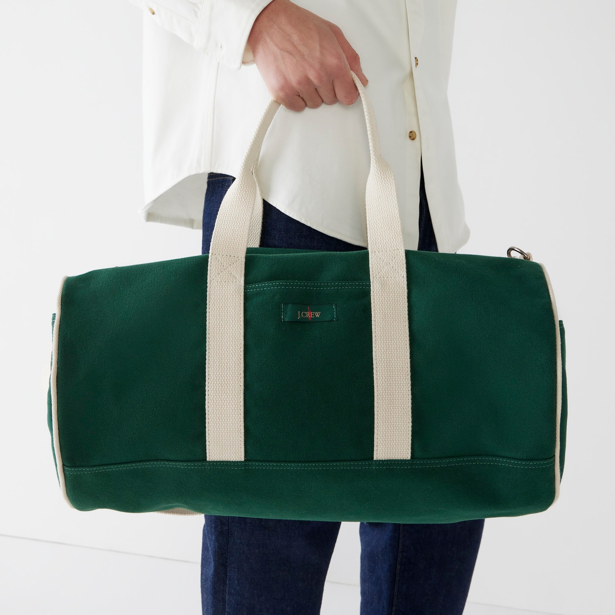 Limited-edition canvas duffel bag
