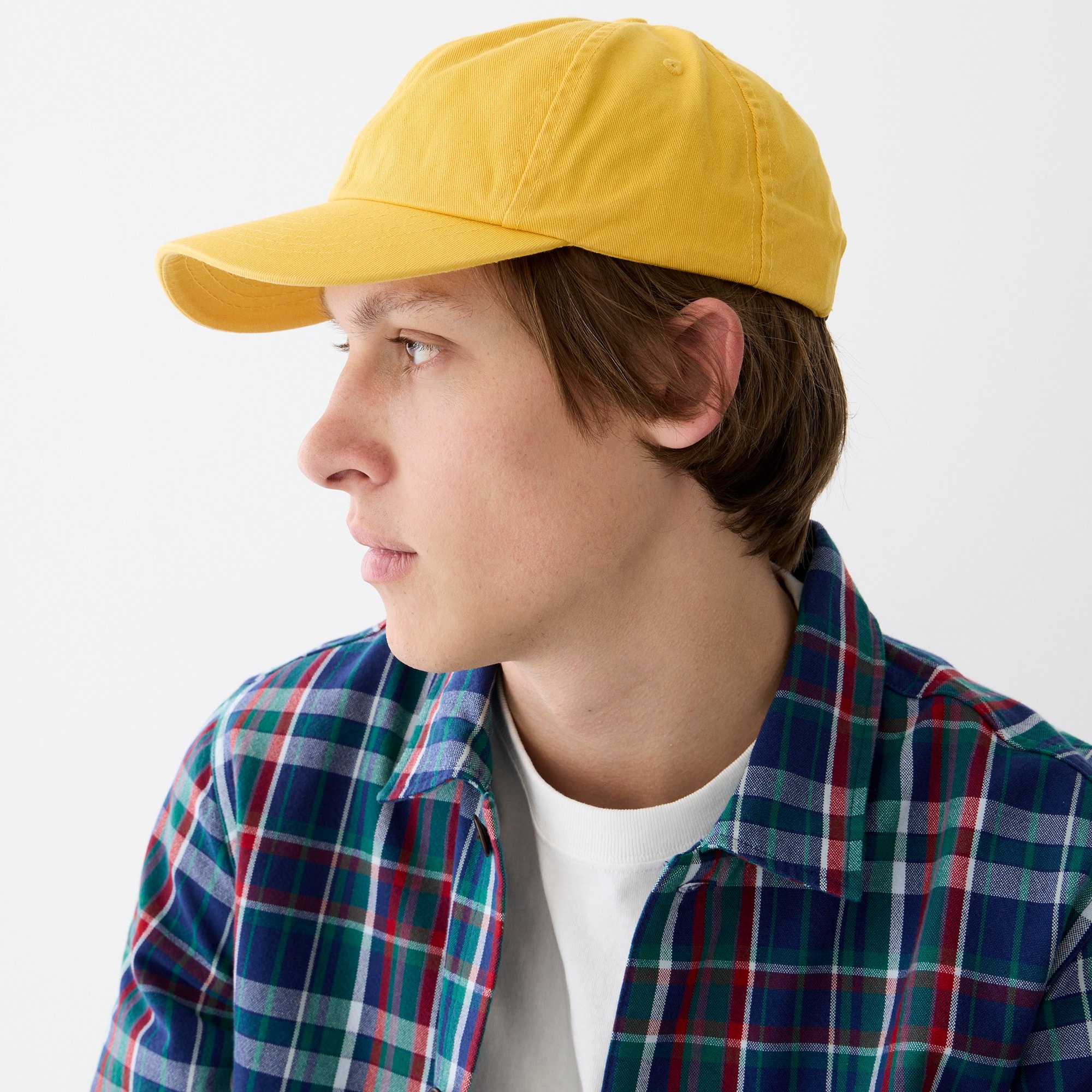 Made-in-the-USA garment-dyed twill baseball cap