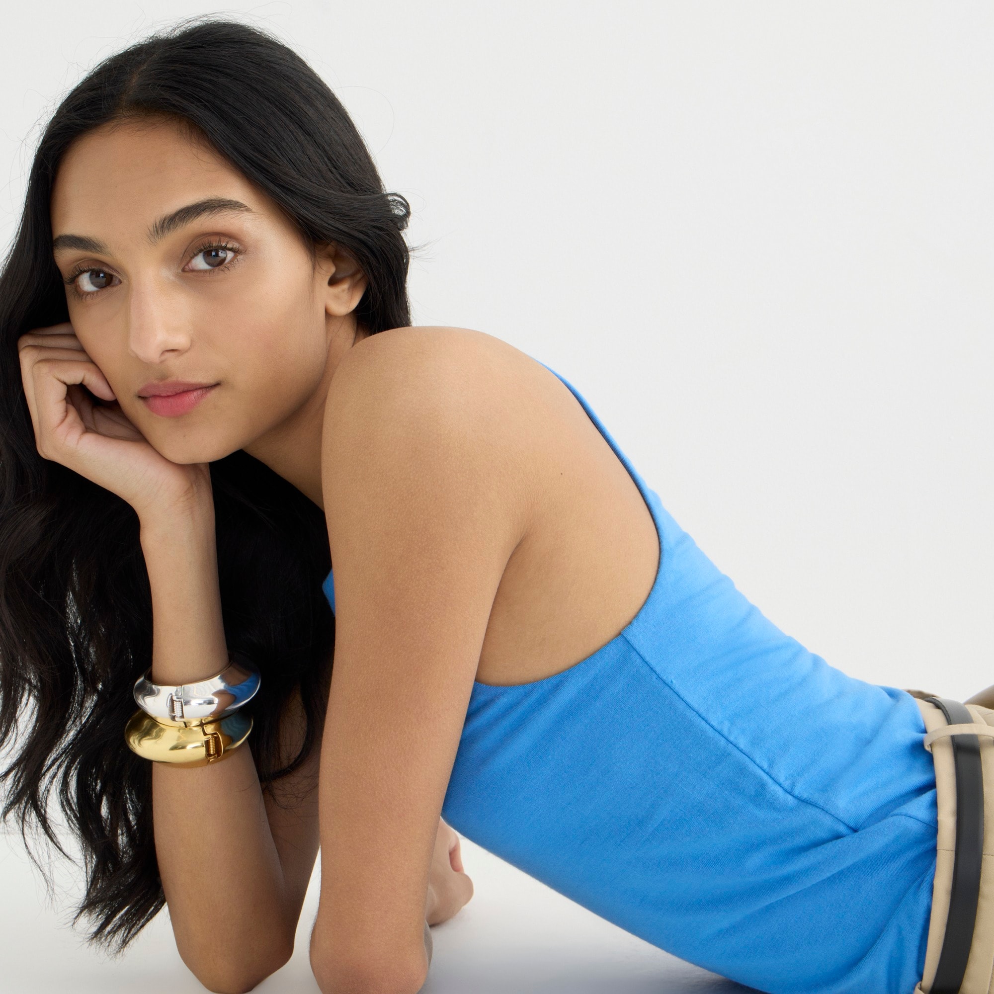 FormKnit high-neck cutaway tank top