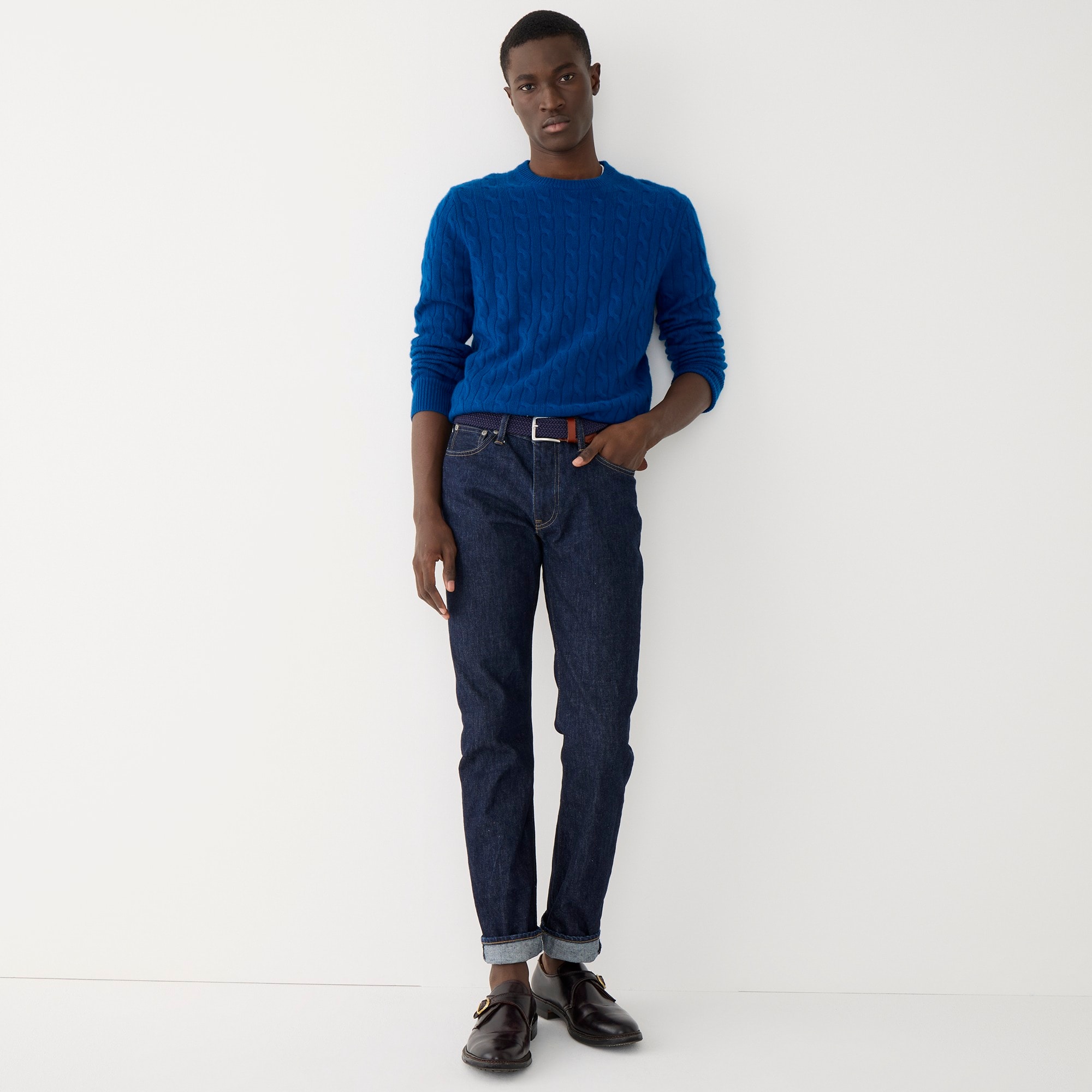 770 Straight-fit jean in resin rinse