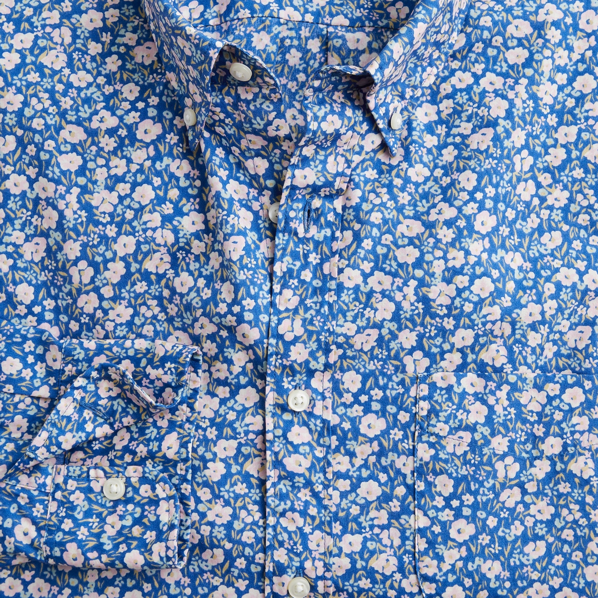 Slim Secret Wash cotton poplin shirt