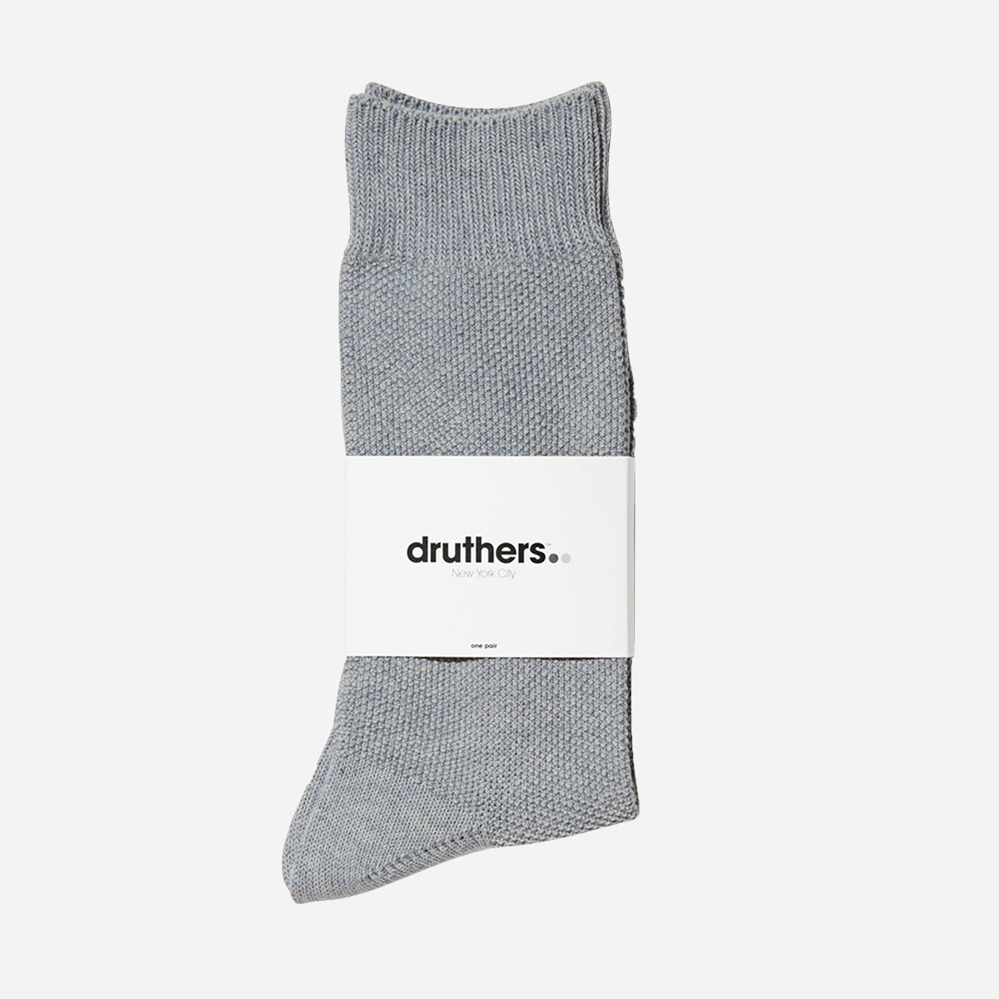Druthers pique crew socks