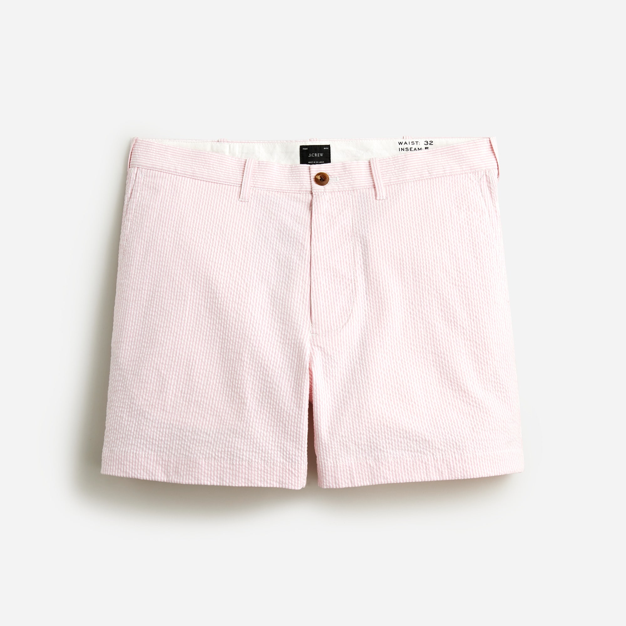 5" stretch seersucker short