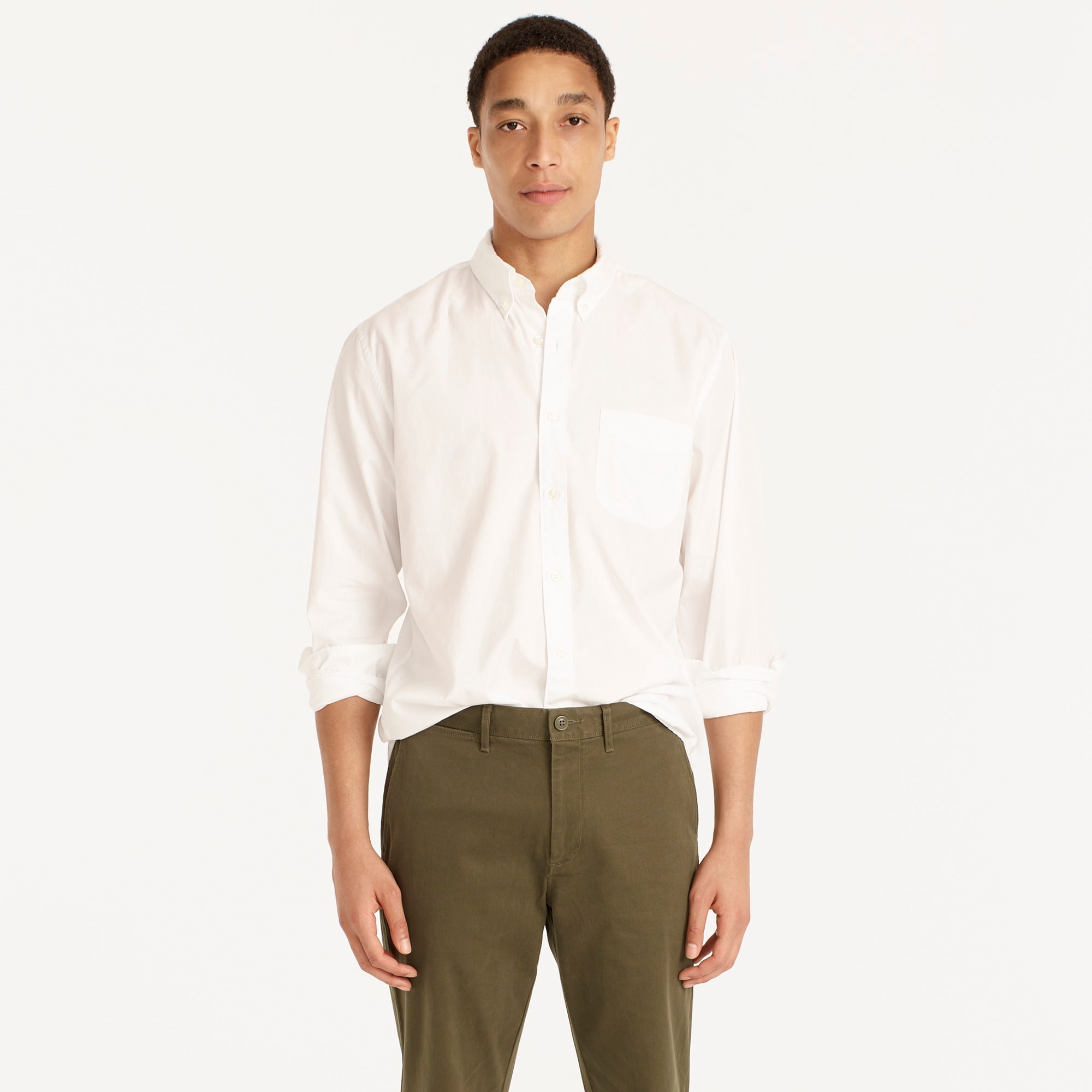 Secret Wash organic cotton poplin shirt