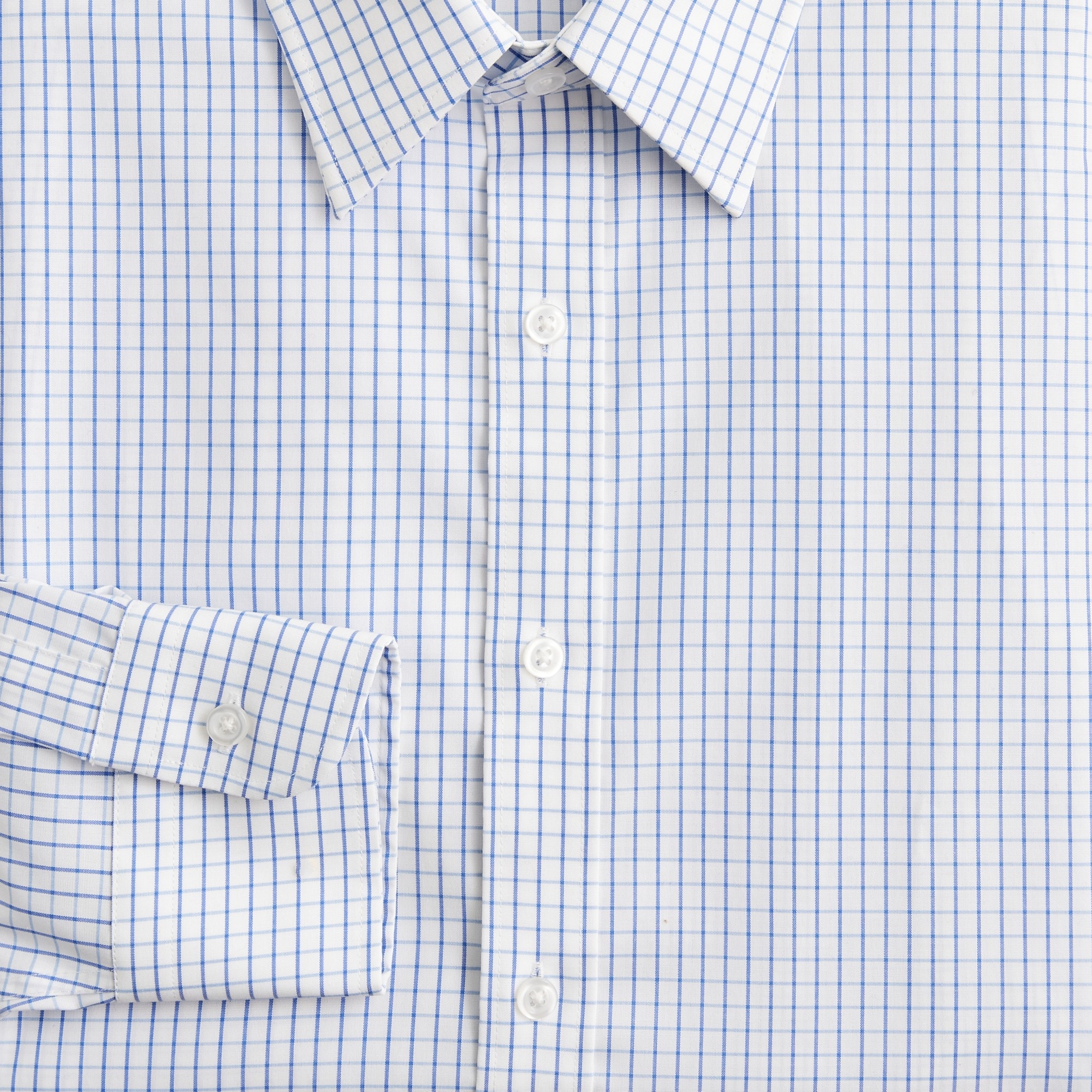 Bowery stretch cotton shirt with point collar