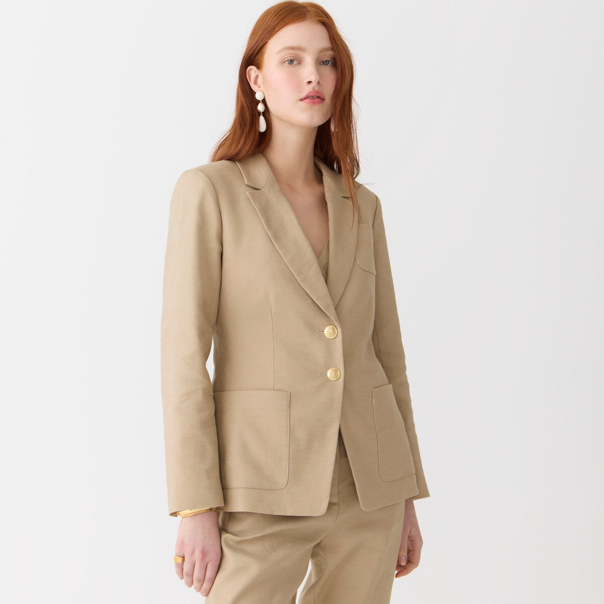 Helena blazer in stretch linen blend