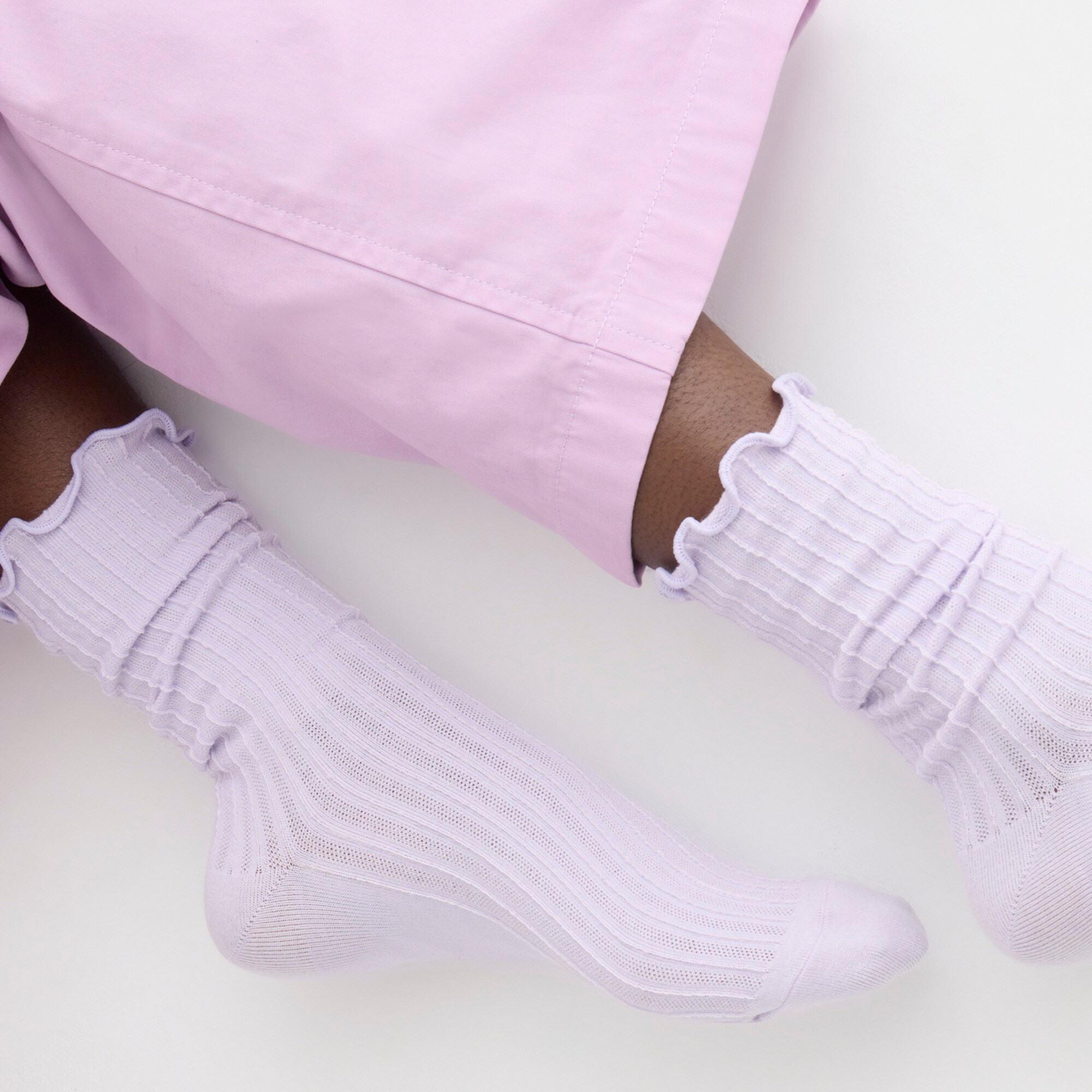 Pointelle ruffle socks 3-pack