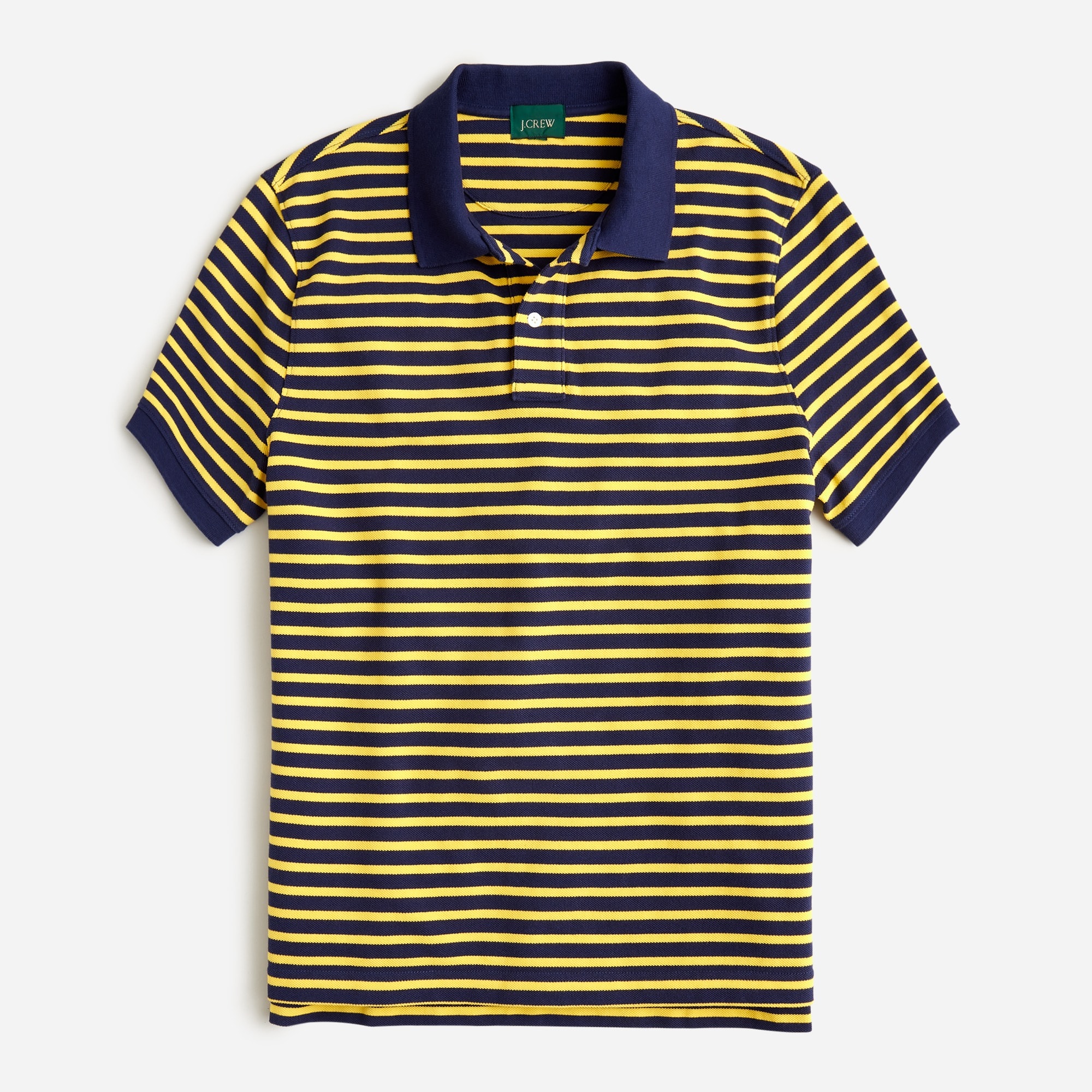 Piqué polo shirt in stripe