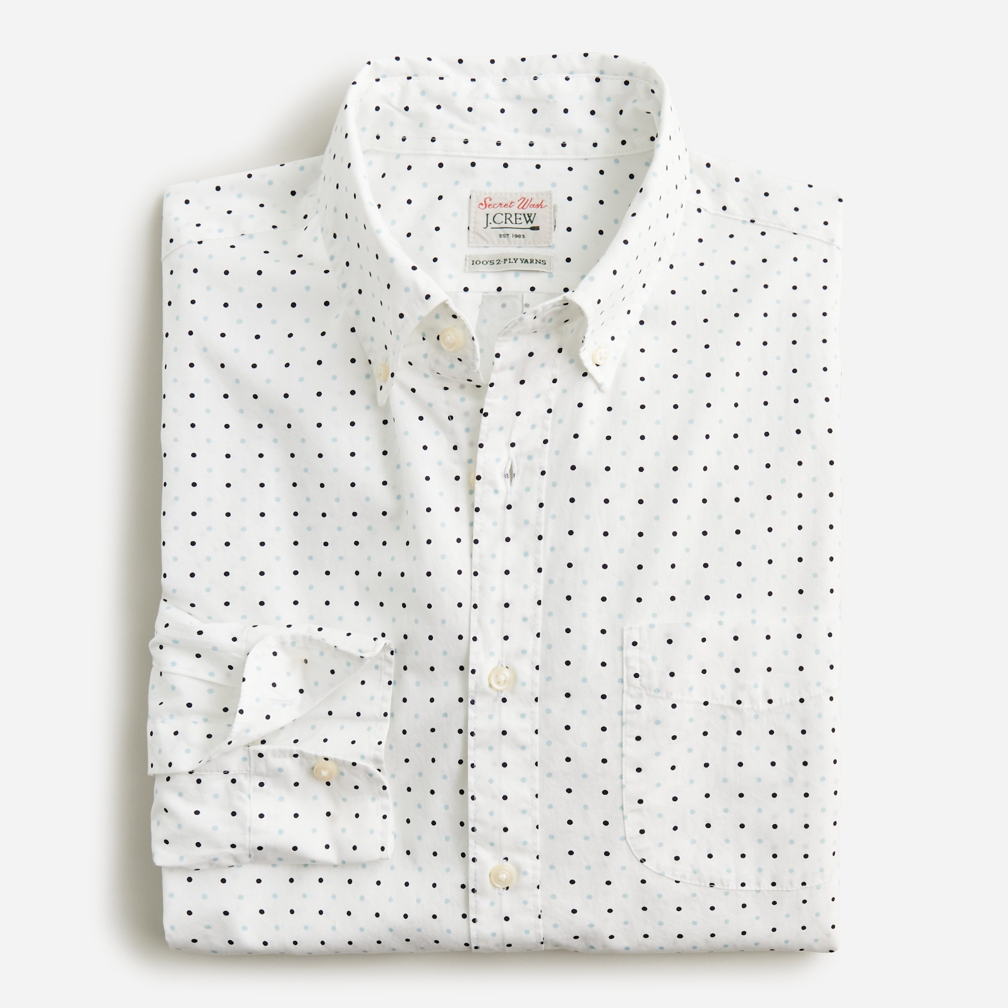 Secret Wash cotton poplin shirt