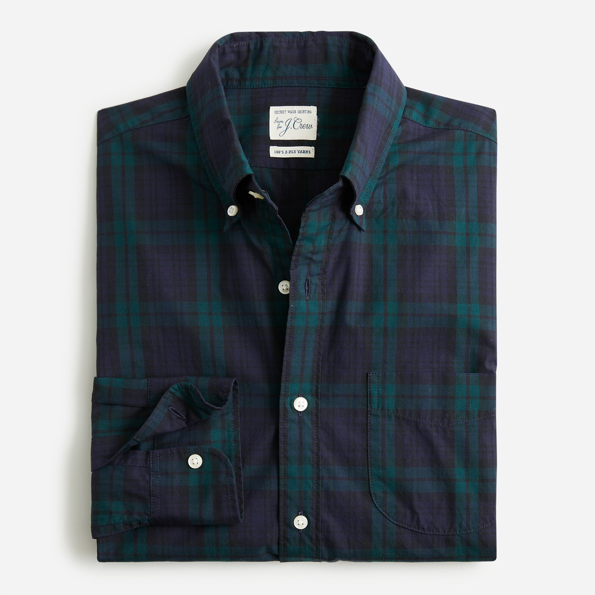 Secret Wash cotton poplin shirt