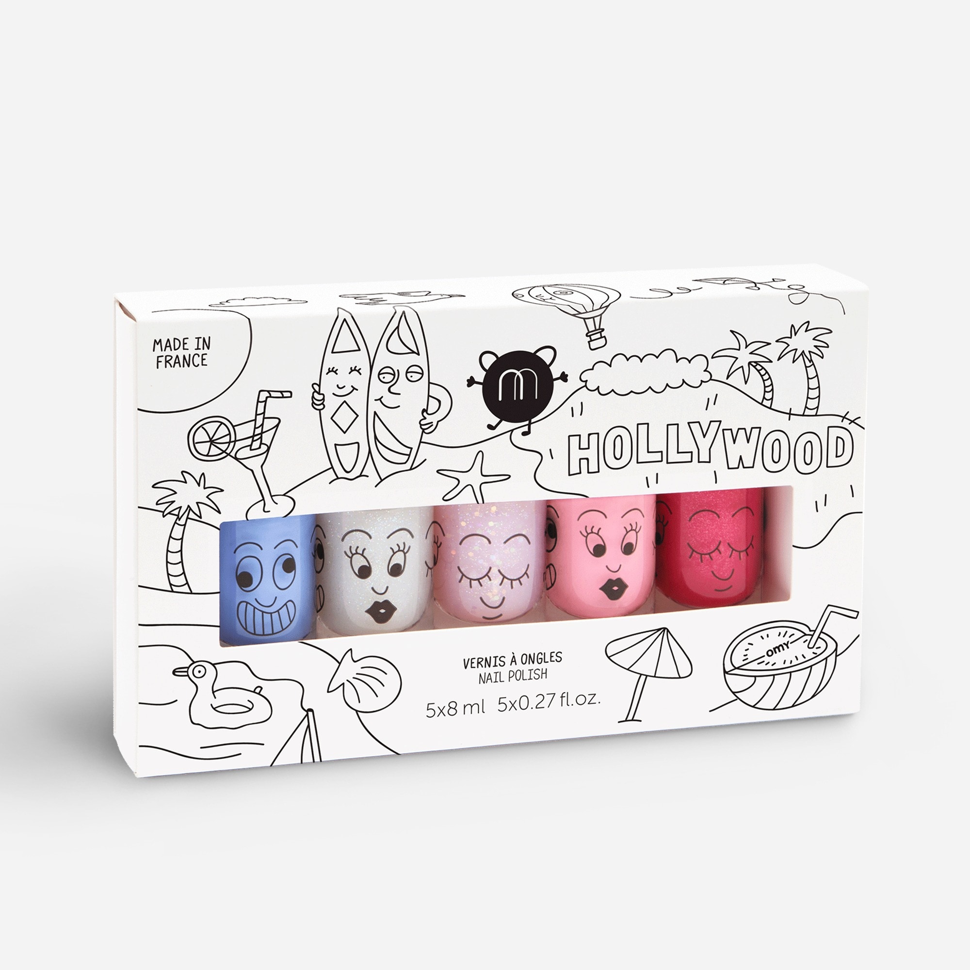 nailmatic kids' Hollywood nail polish set