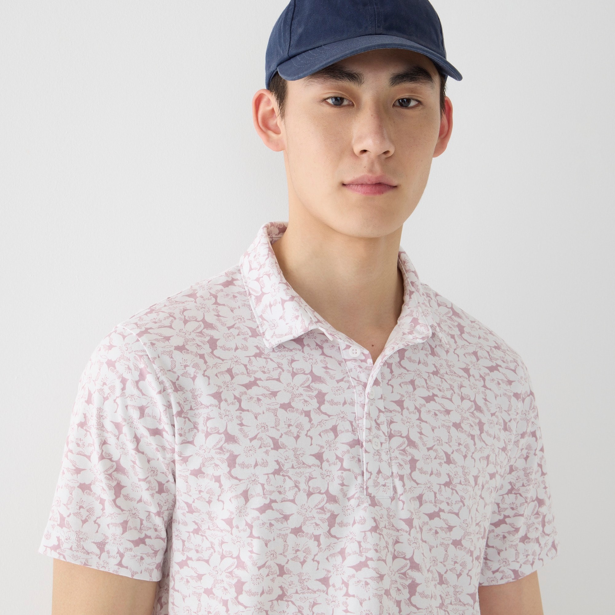 Performance polo shirt with COOLMAX® in print