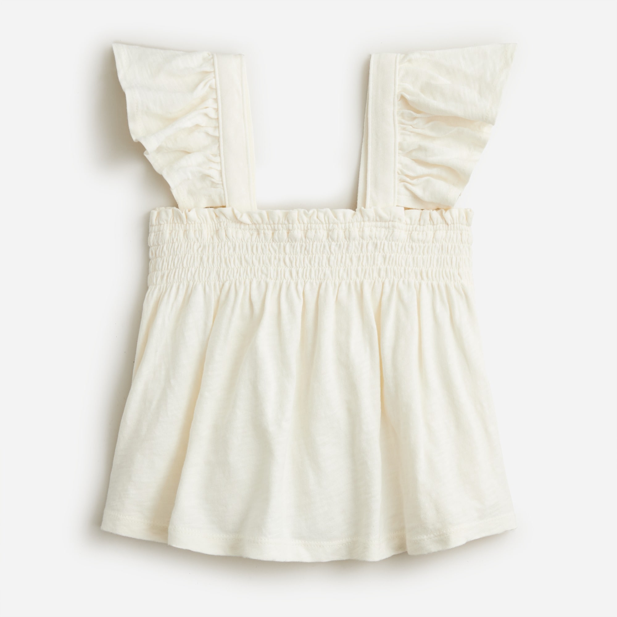 Girls' ruffle-sleeve T-shirt