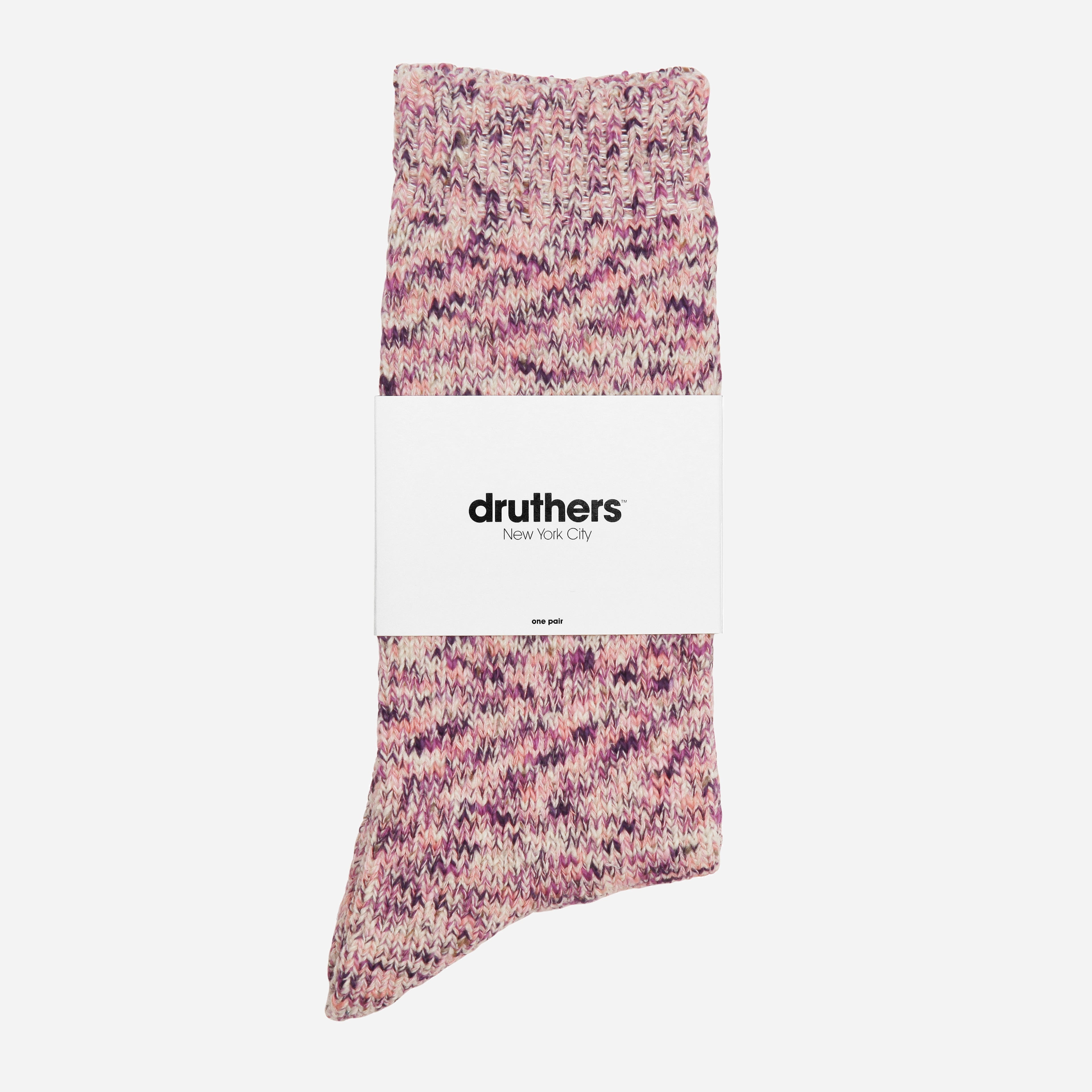 Druthers melange crew socks