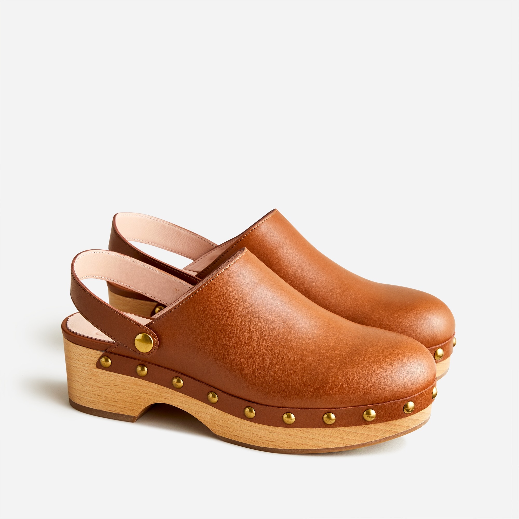 Convertible leather clogs