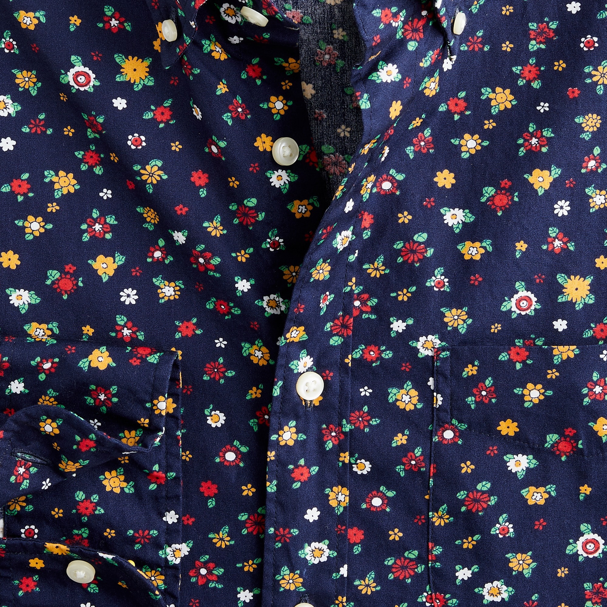 Secret Wash cotton poplin shirt