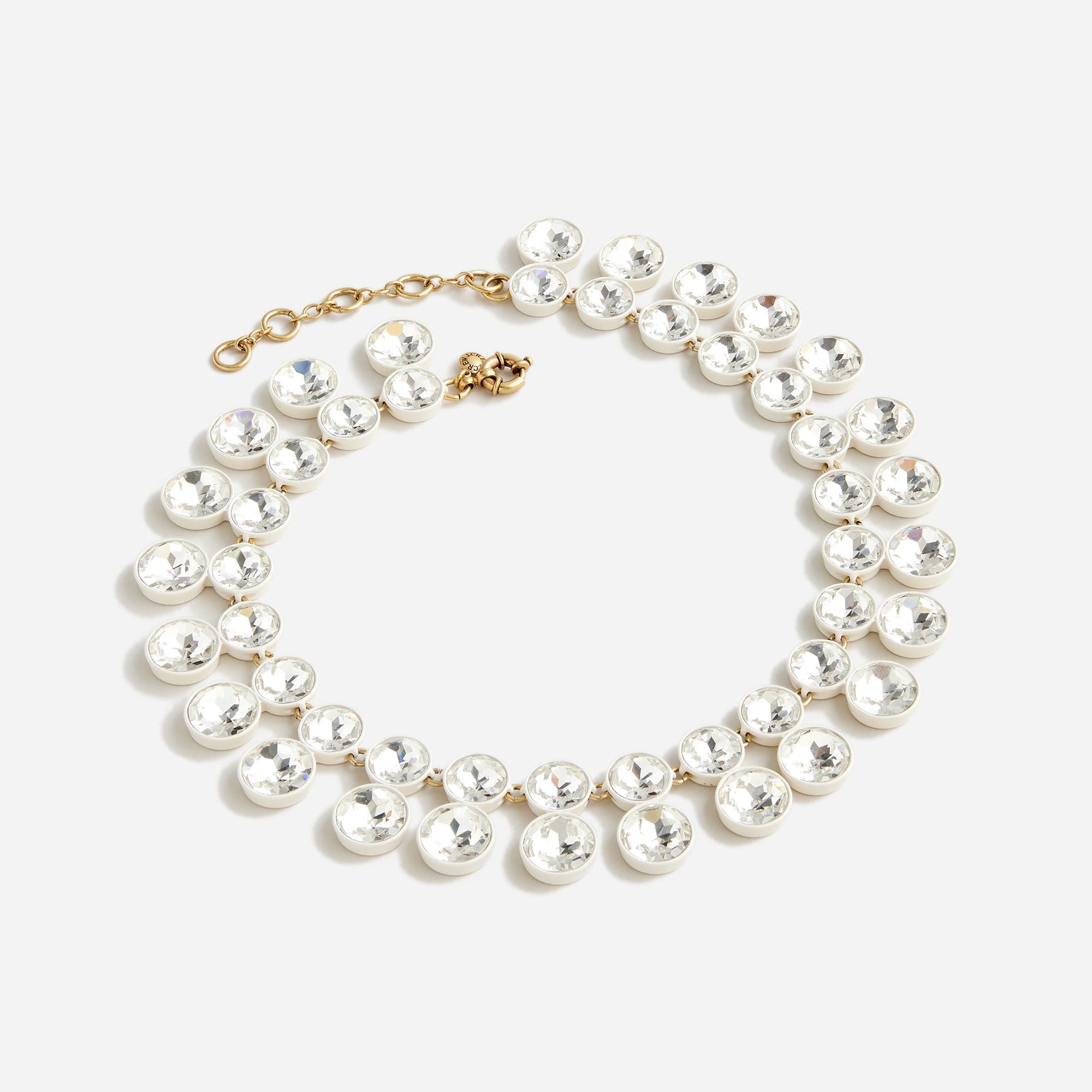 Sparkly double-drop necklace