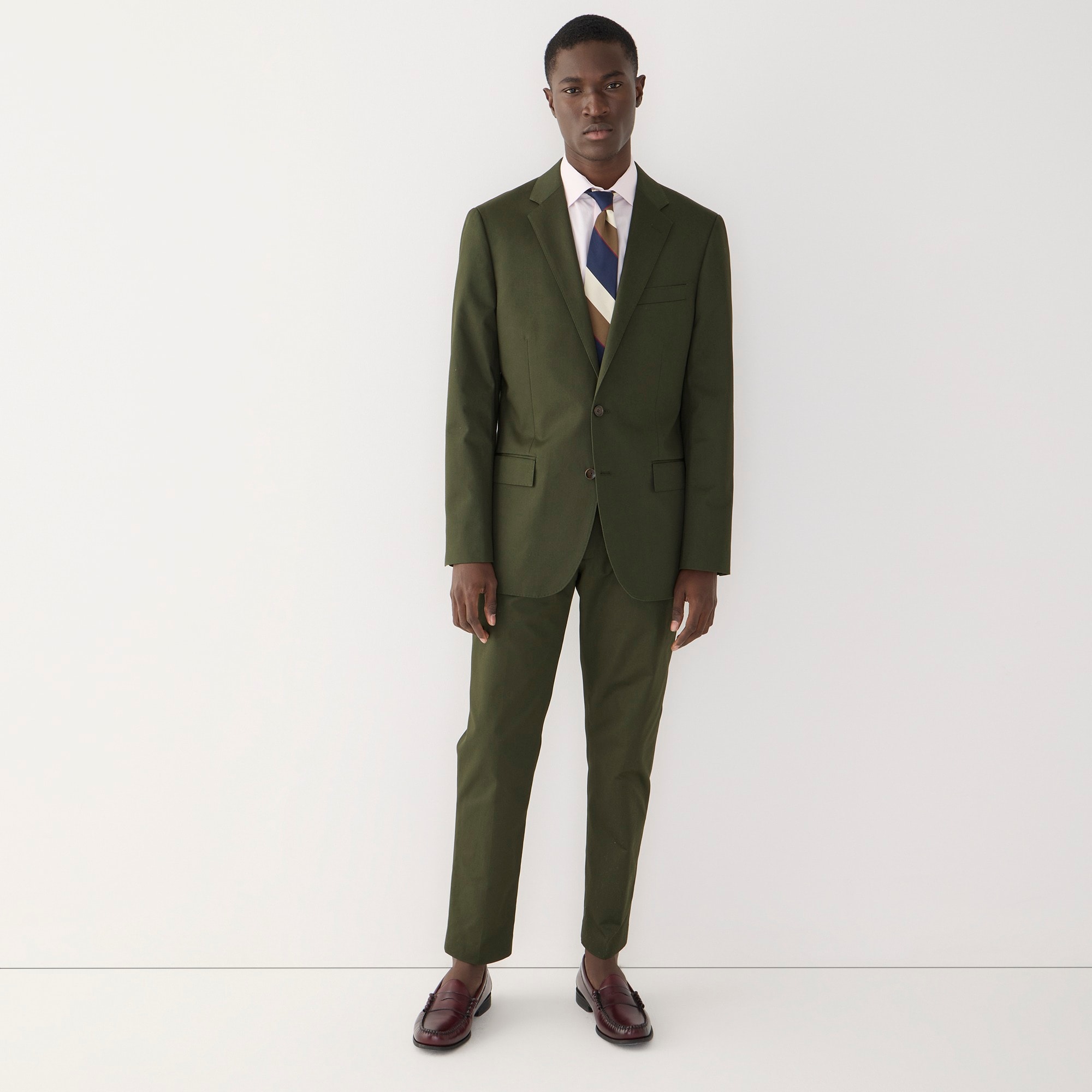 Ludlow Slim-fit suit jacket in Italian chino