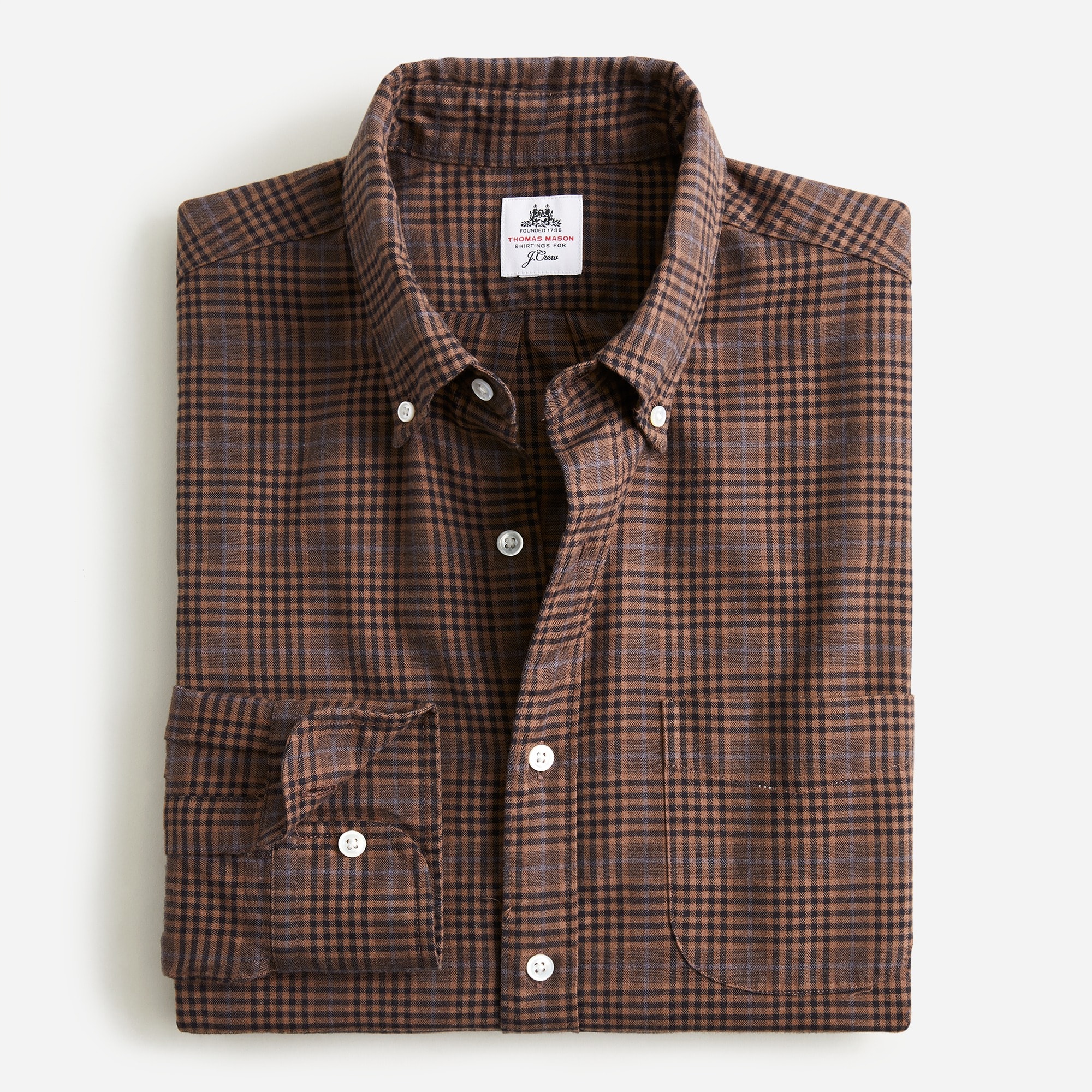 Thomas Mason for J.Crew melange flannel shirt