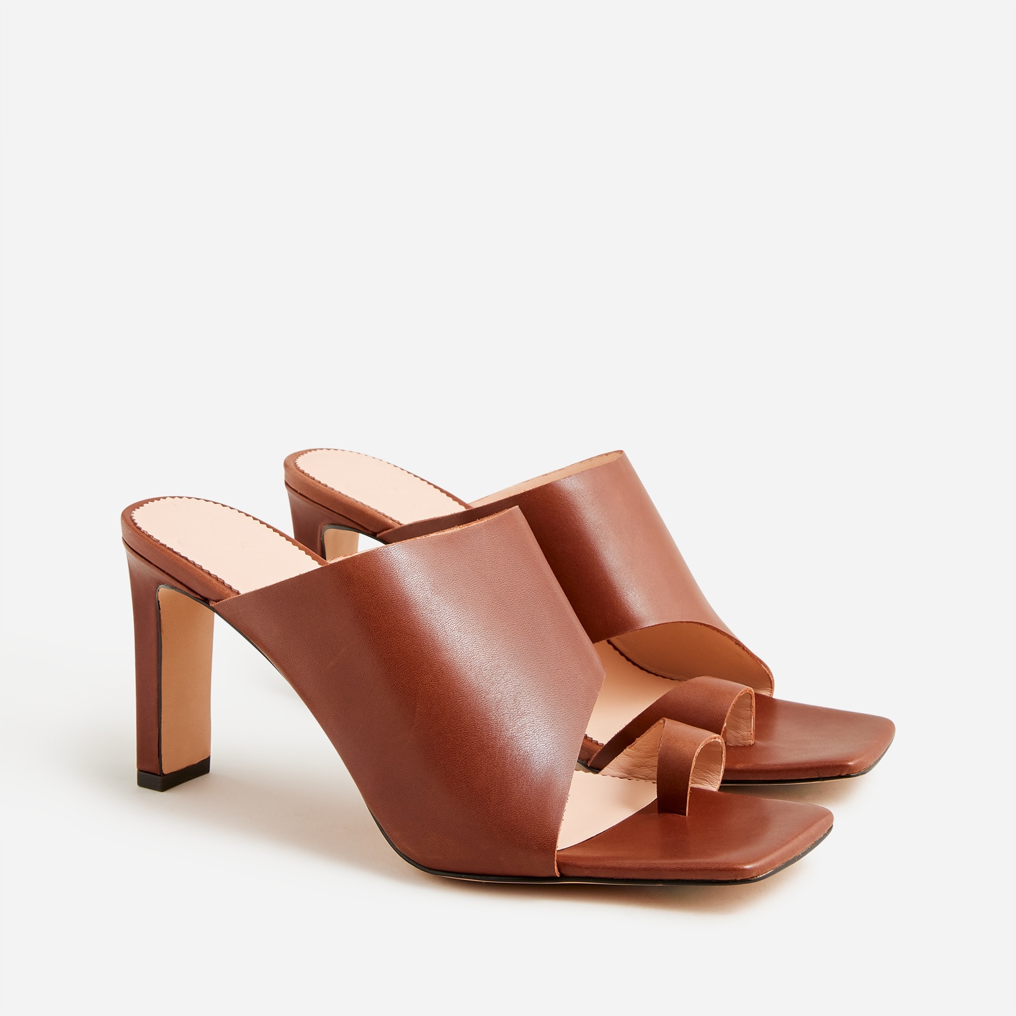 Ava toe-ring heels in leather