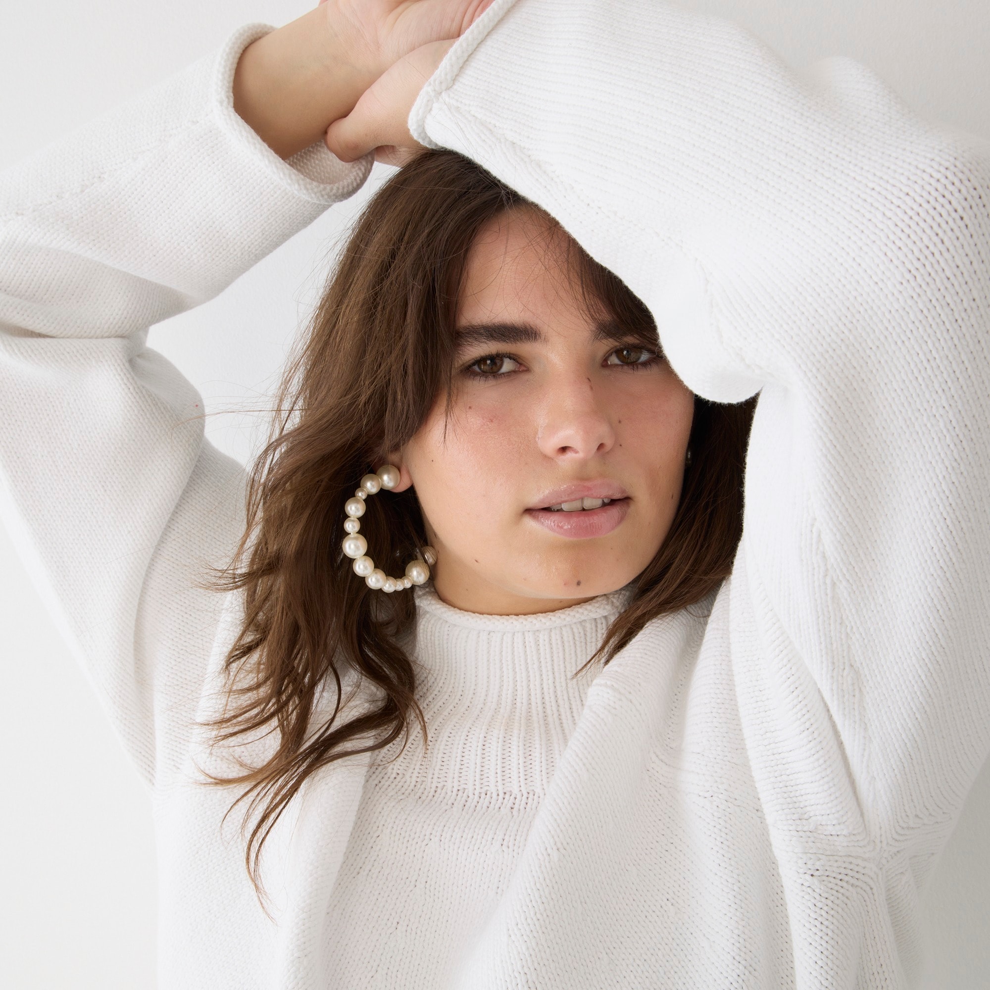 Cotton-blend Rollneck™ sweater