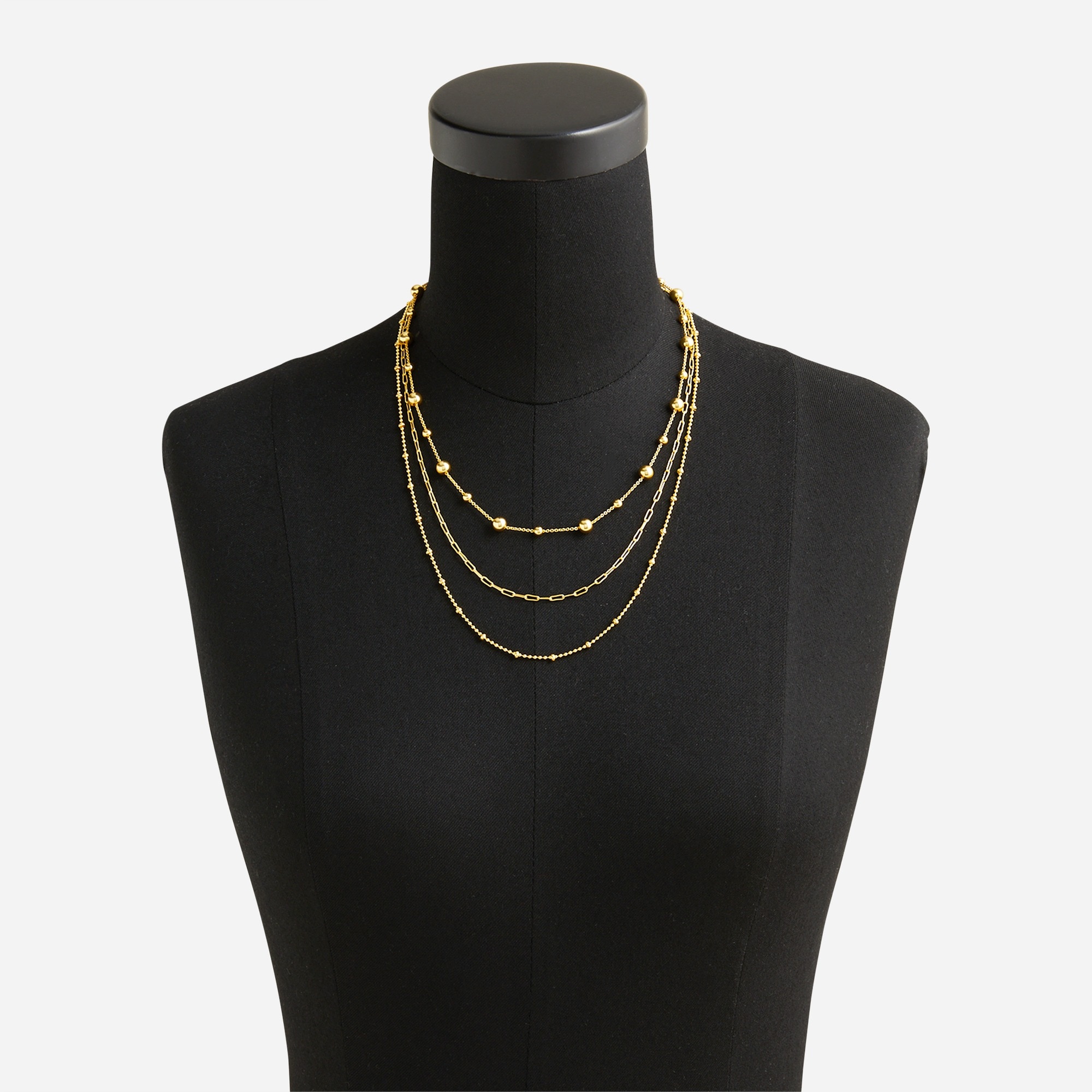 Dainty gold-plated layered necklace