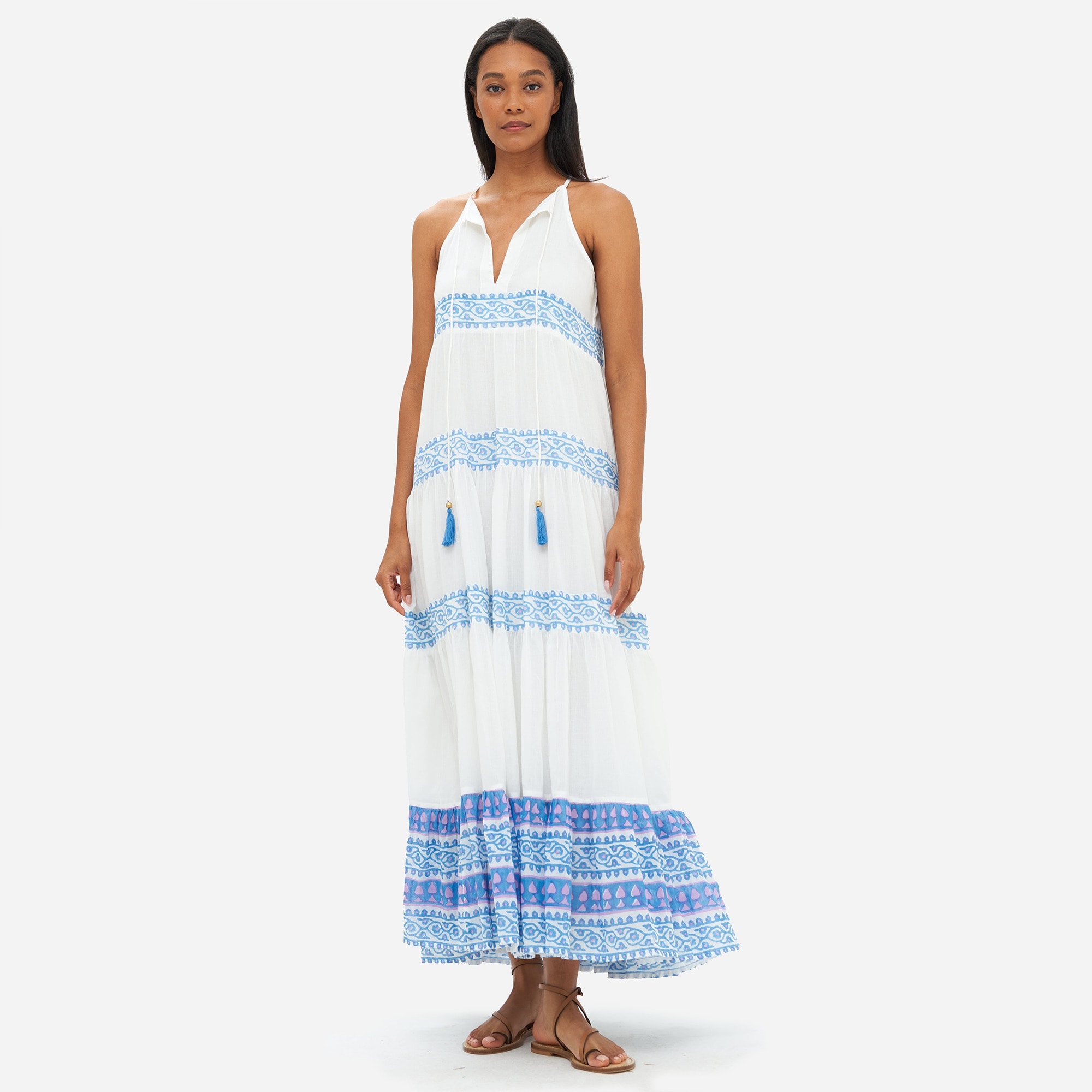 OLIPHANT™ long tiered tassel dress