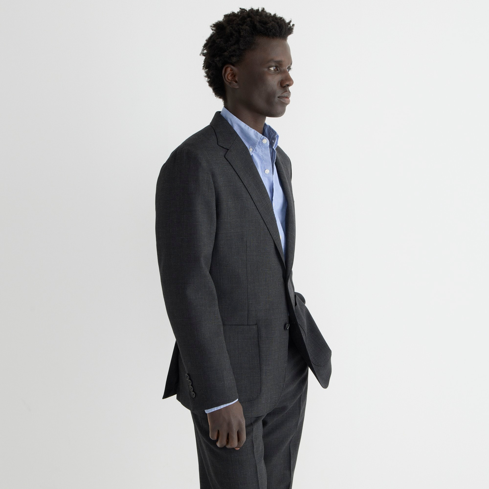 Crosby Classic-fit suit jacket in English wool