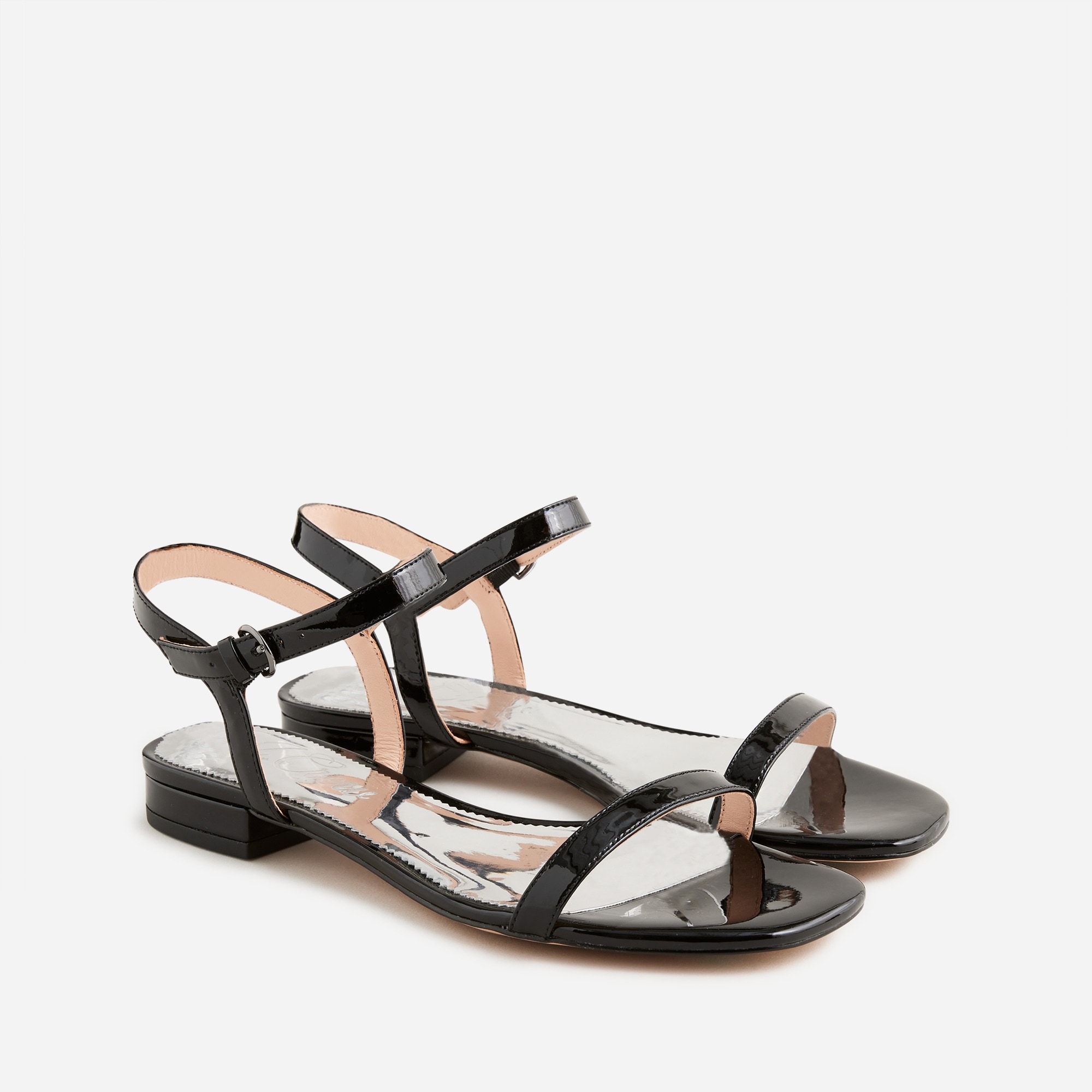 Hazel ankle-strap sandals in patent leather
