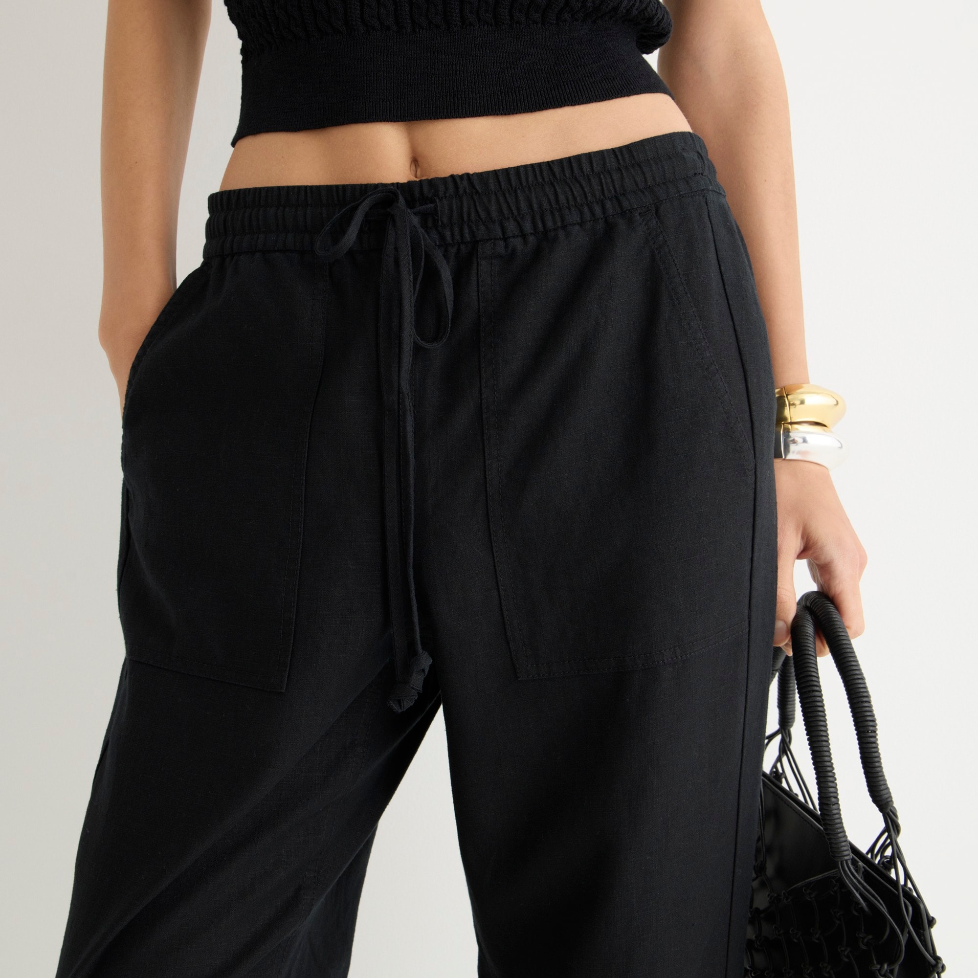 New seaside pant in linen blend