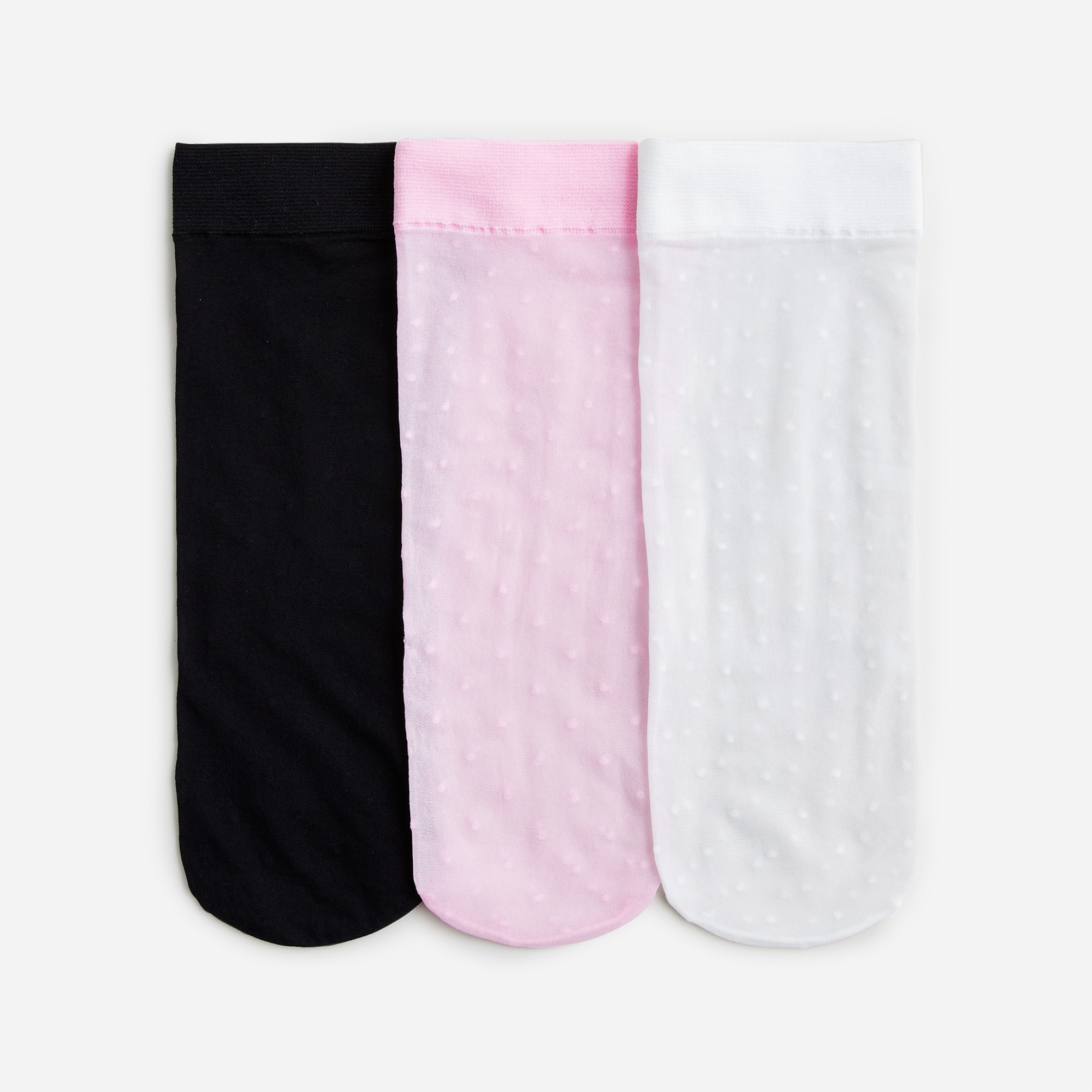 Swiss-dot socks three-pack