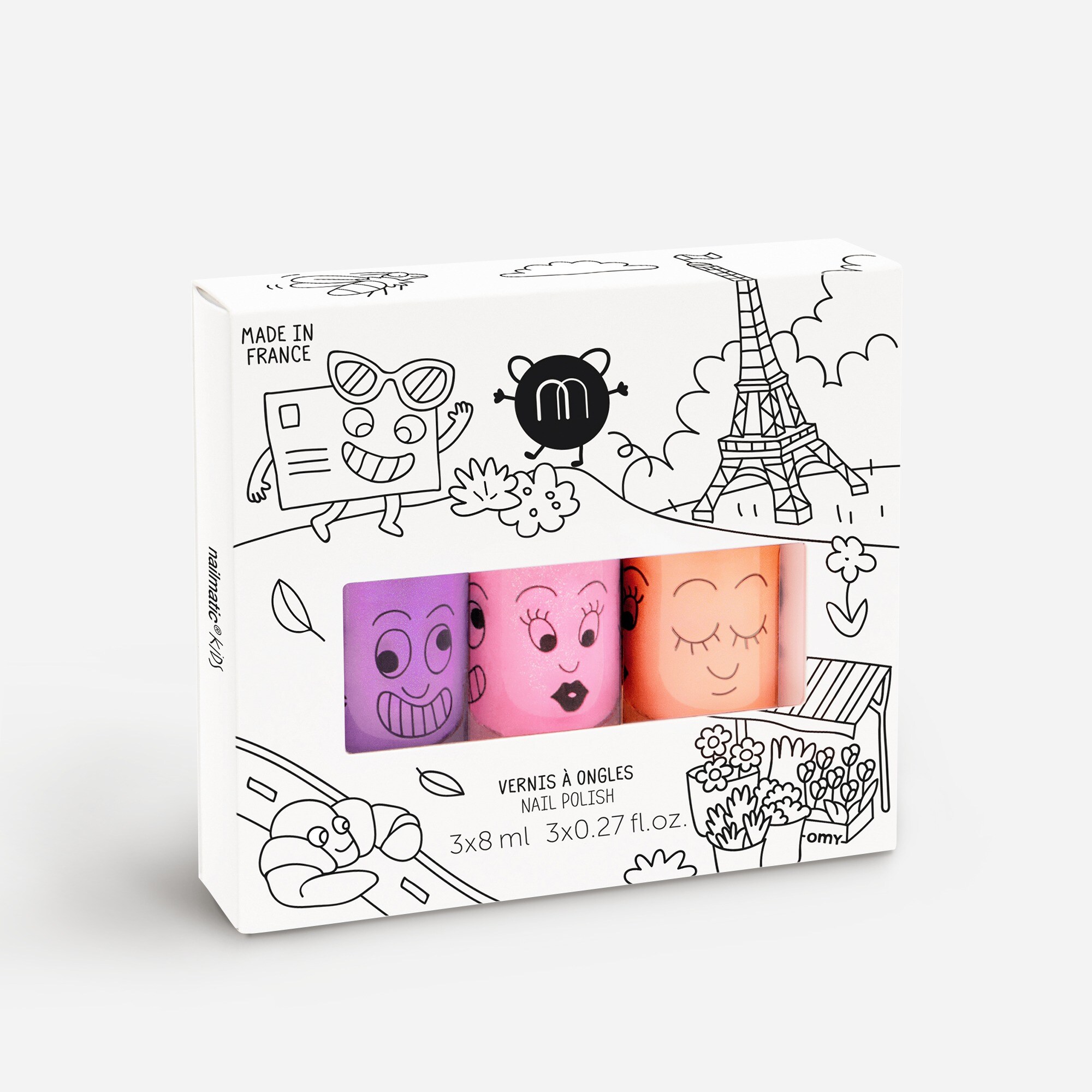 nailmatic kids' Paris nail polish set