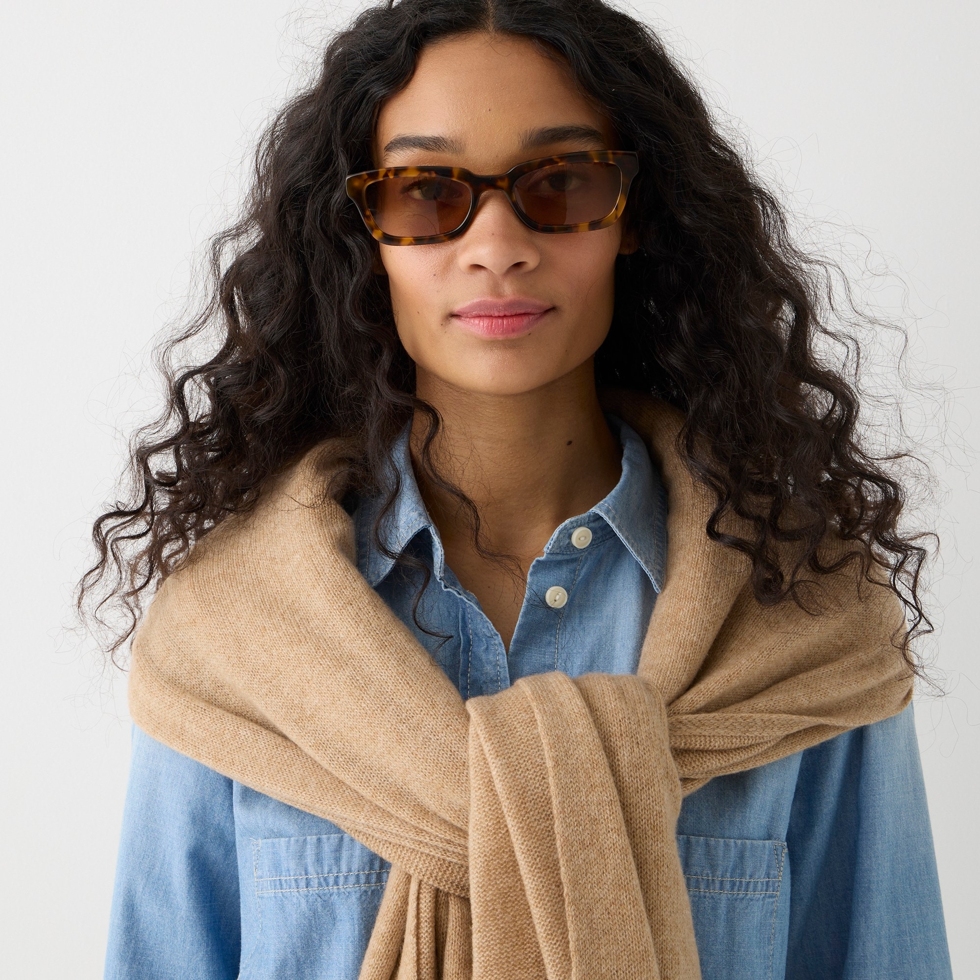 Oversized cashmere wrap