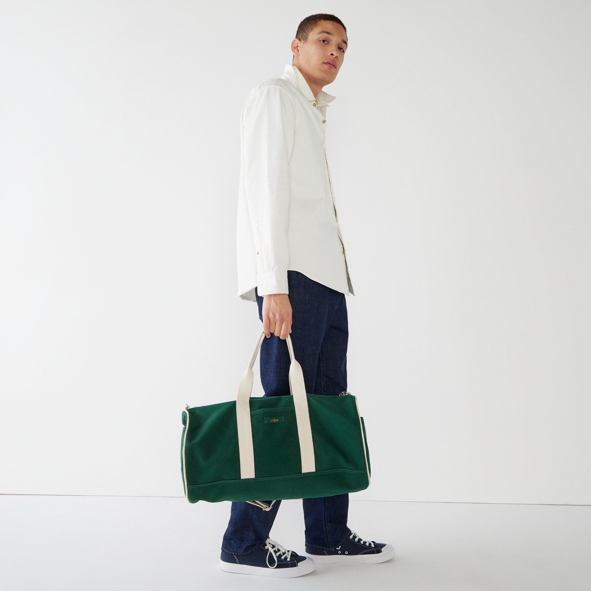 Limited-edition canvas duffel bag