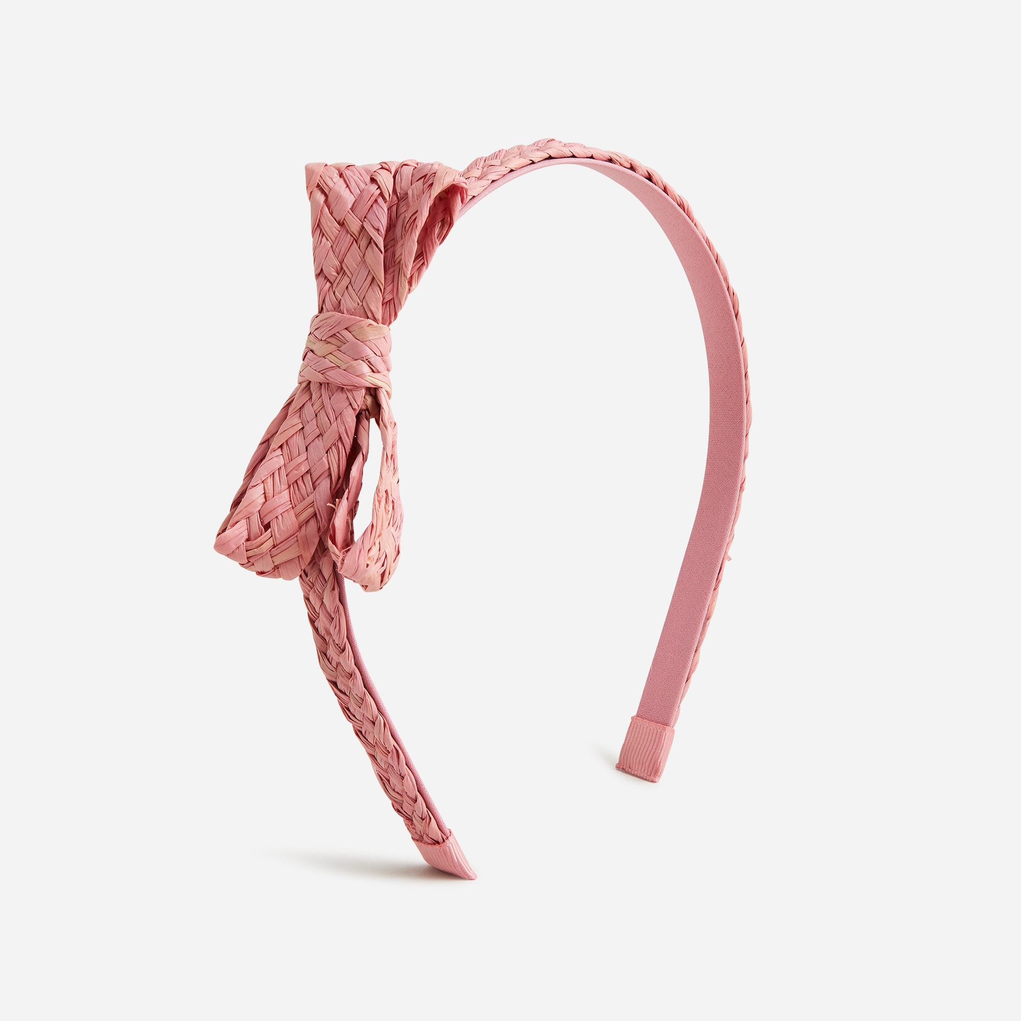 Girls' straw skinny headband