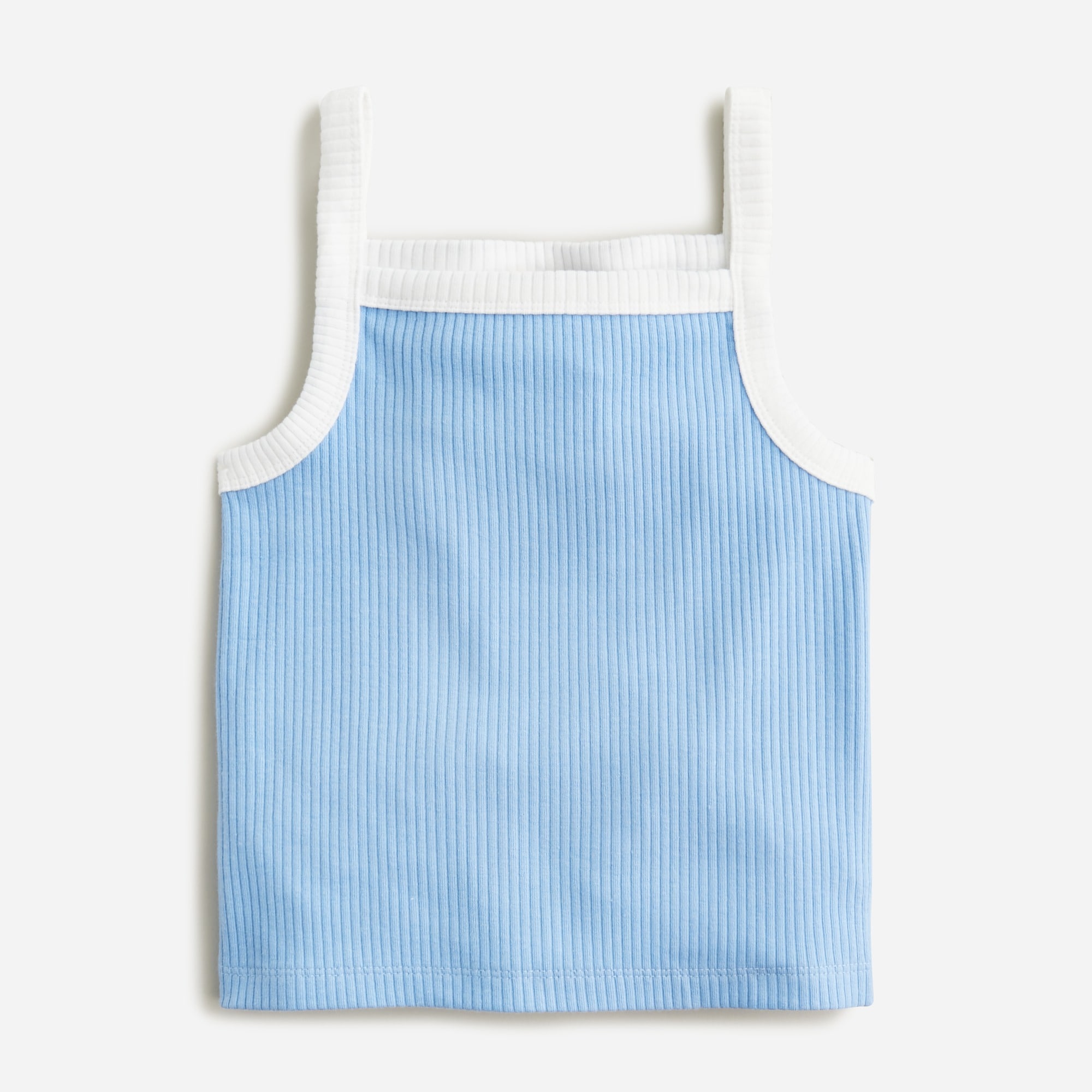 Girls' ribbed cropped tank top