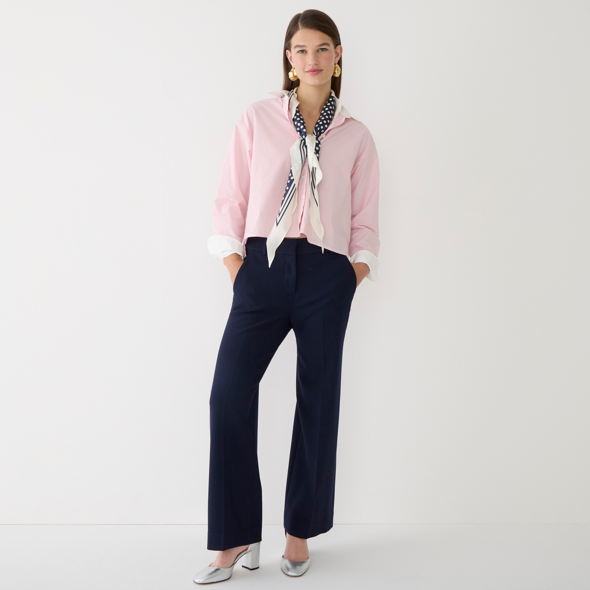 Sydney wide-leg pant in four-season stretch