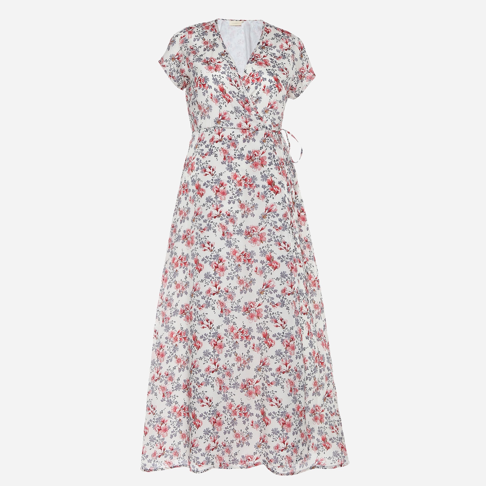 REISTOR wrap maxi dress