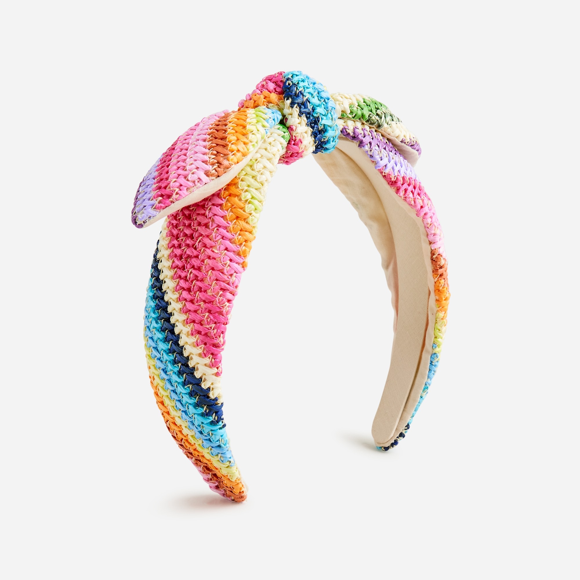 Girls' straw headband